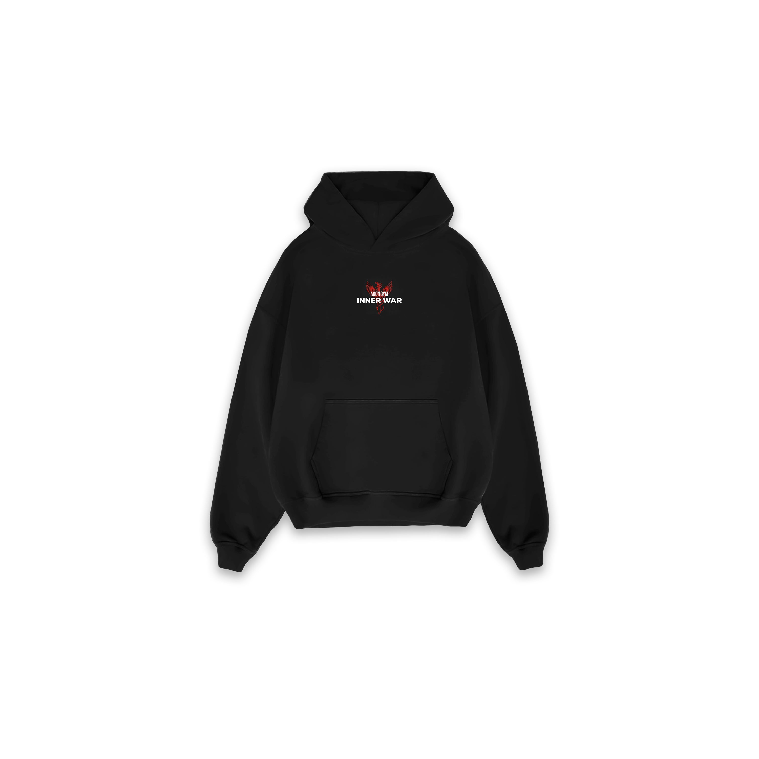 HOODIE DARK BATTLE - BLACK