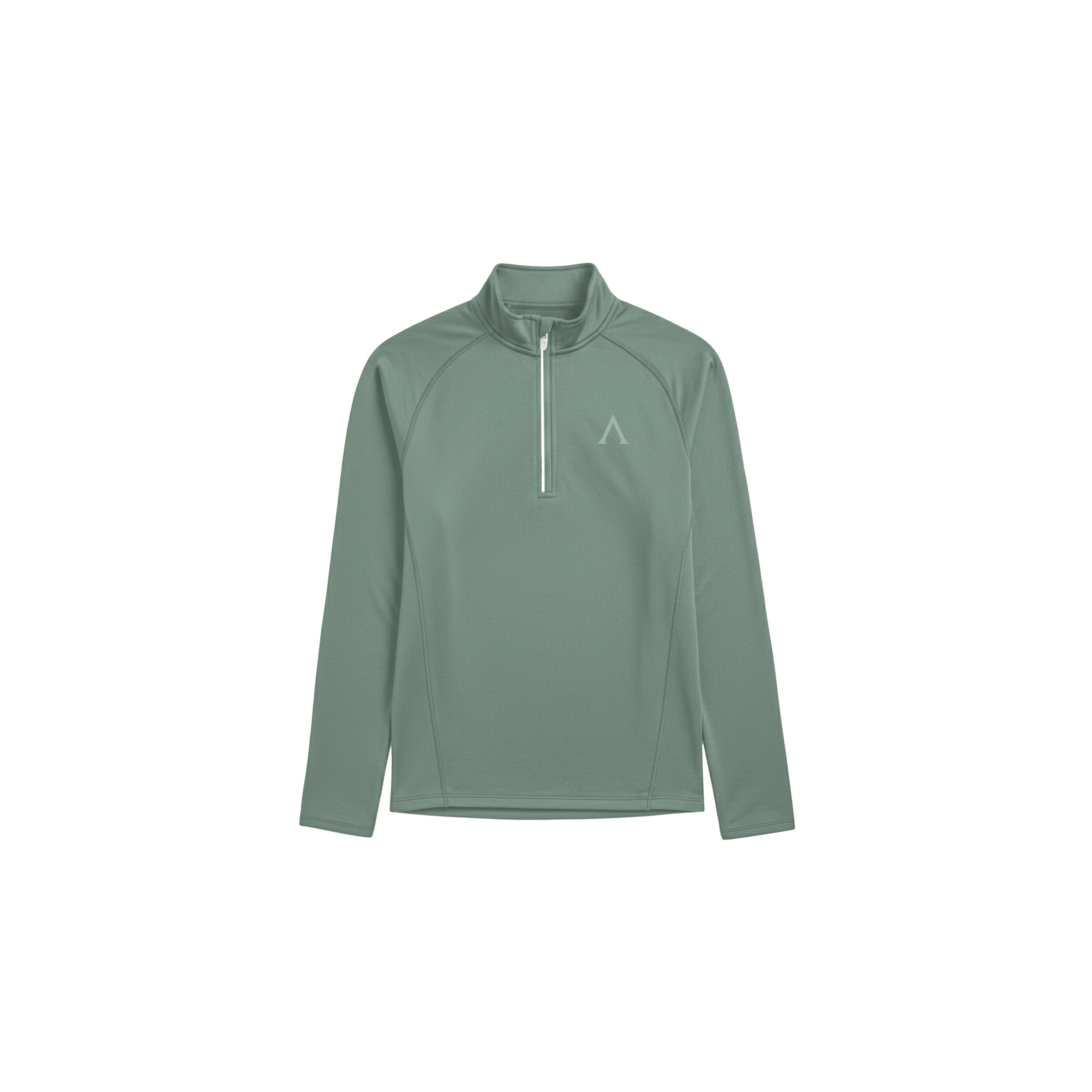 HYBRID ARMOUR ZIP LONG SLEEVE - SHADOW LIGHT GREEN