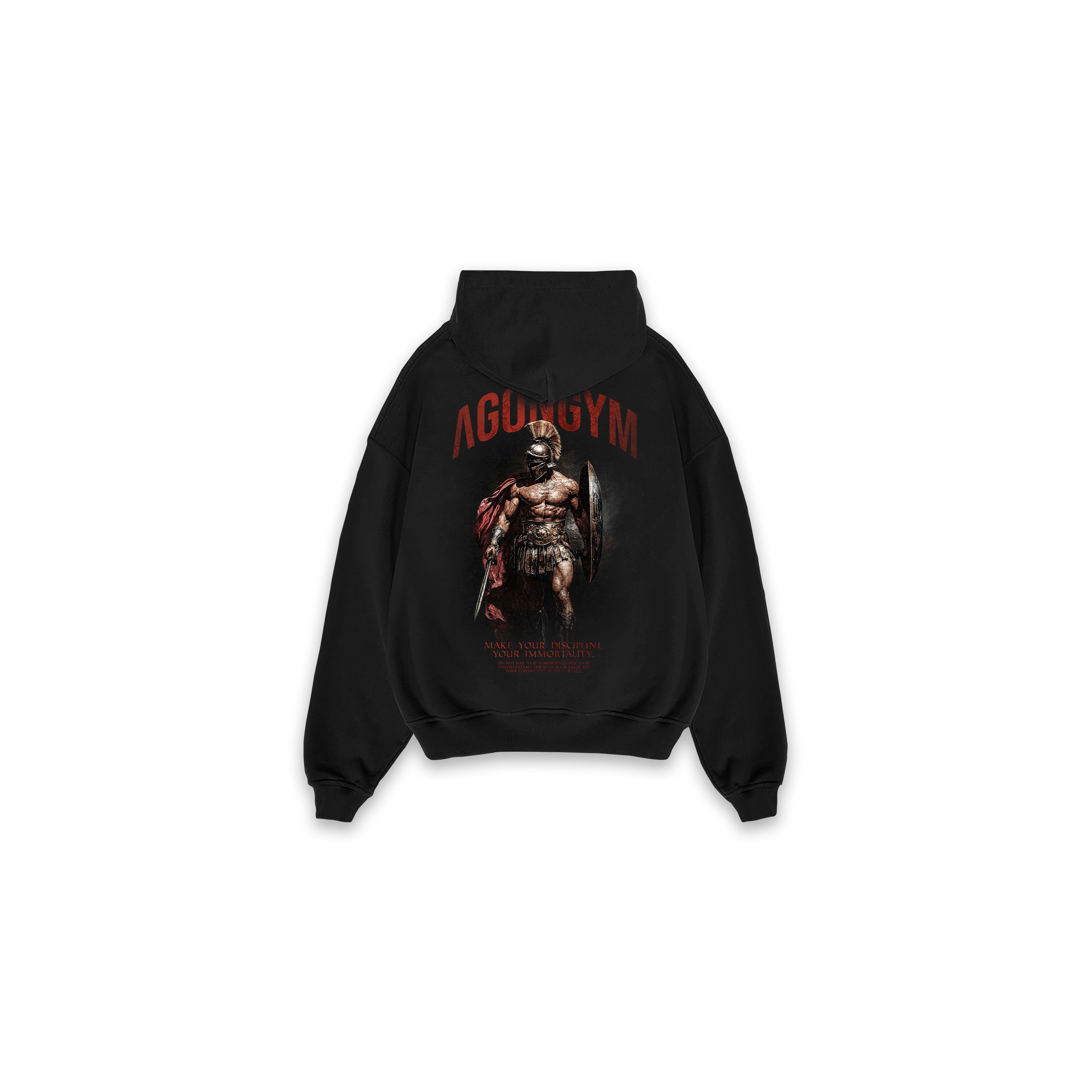 HOODIE MYTHO DISCIPLINE - BLACK