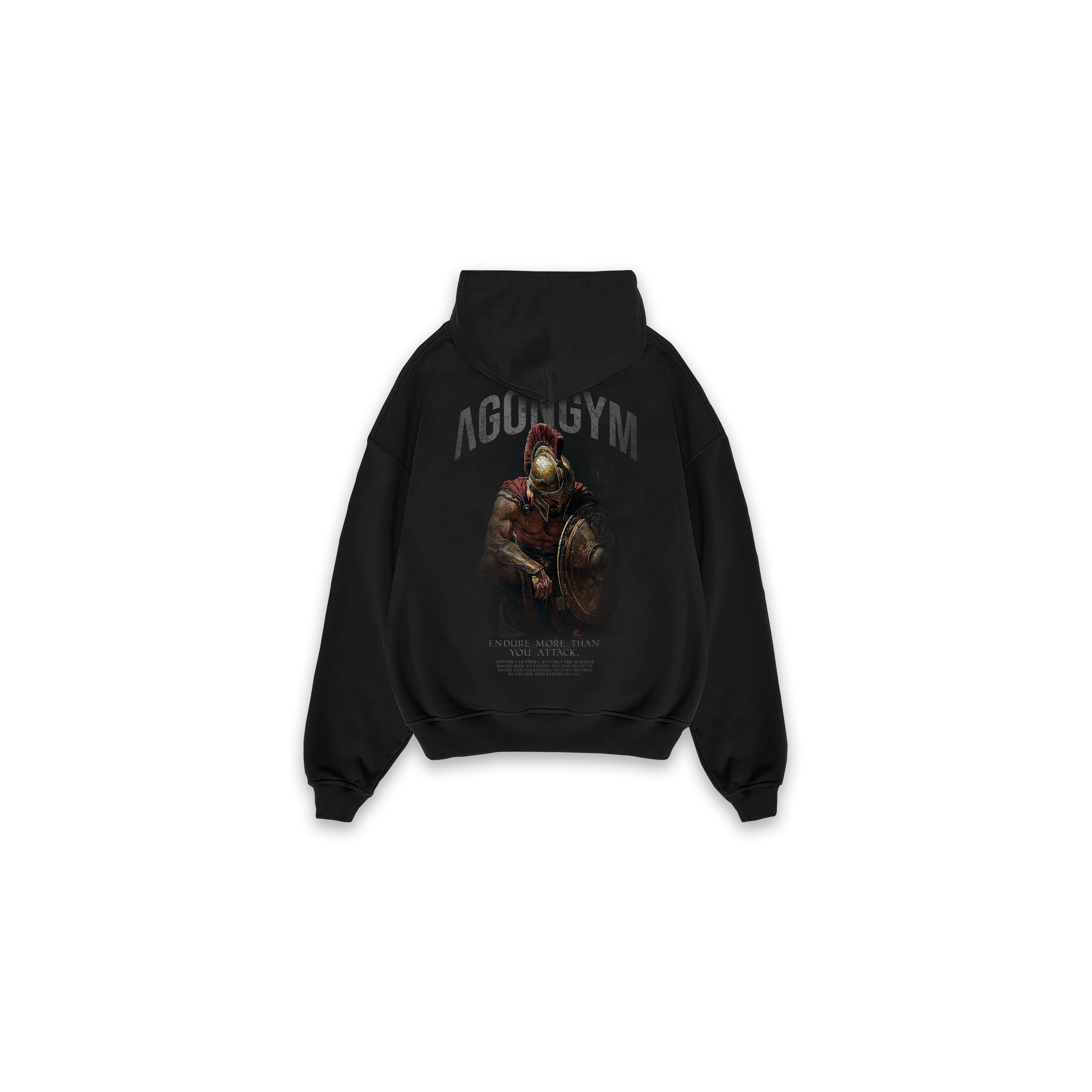 HOODIE MYTHO RESILIENCE - BLACK