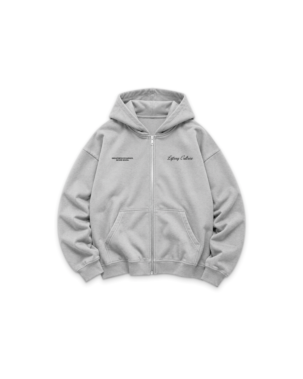 LIFTING CULTURE ZIP HOODIE - GREY