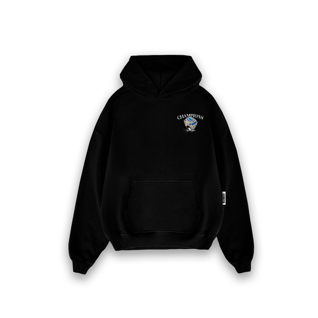 CHAMPION HOODIE - BLACK