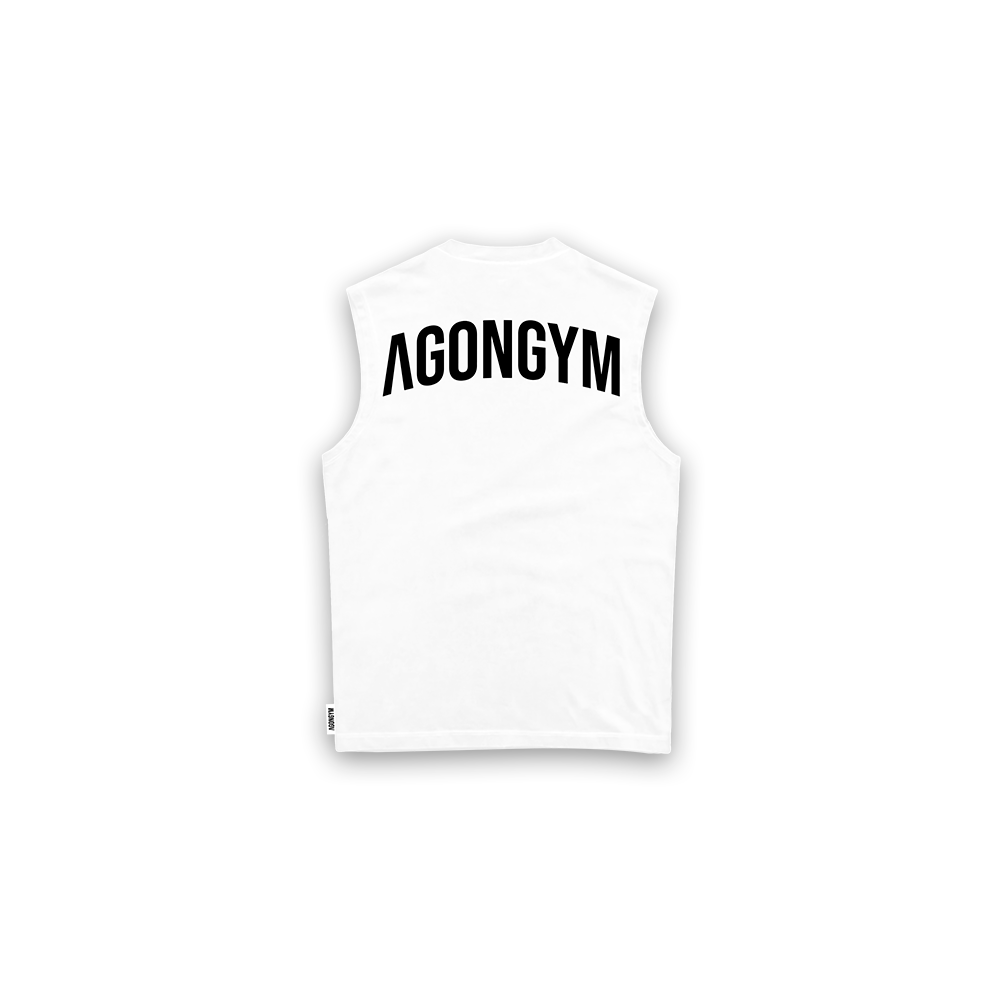OVERSIZE SLEEVELESS - WHITE