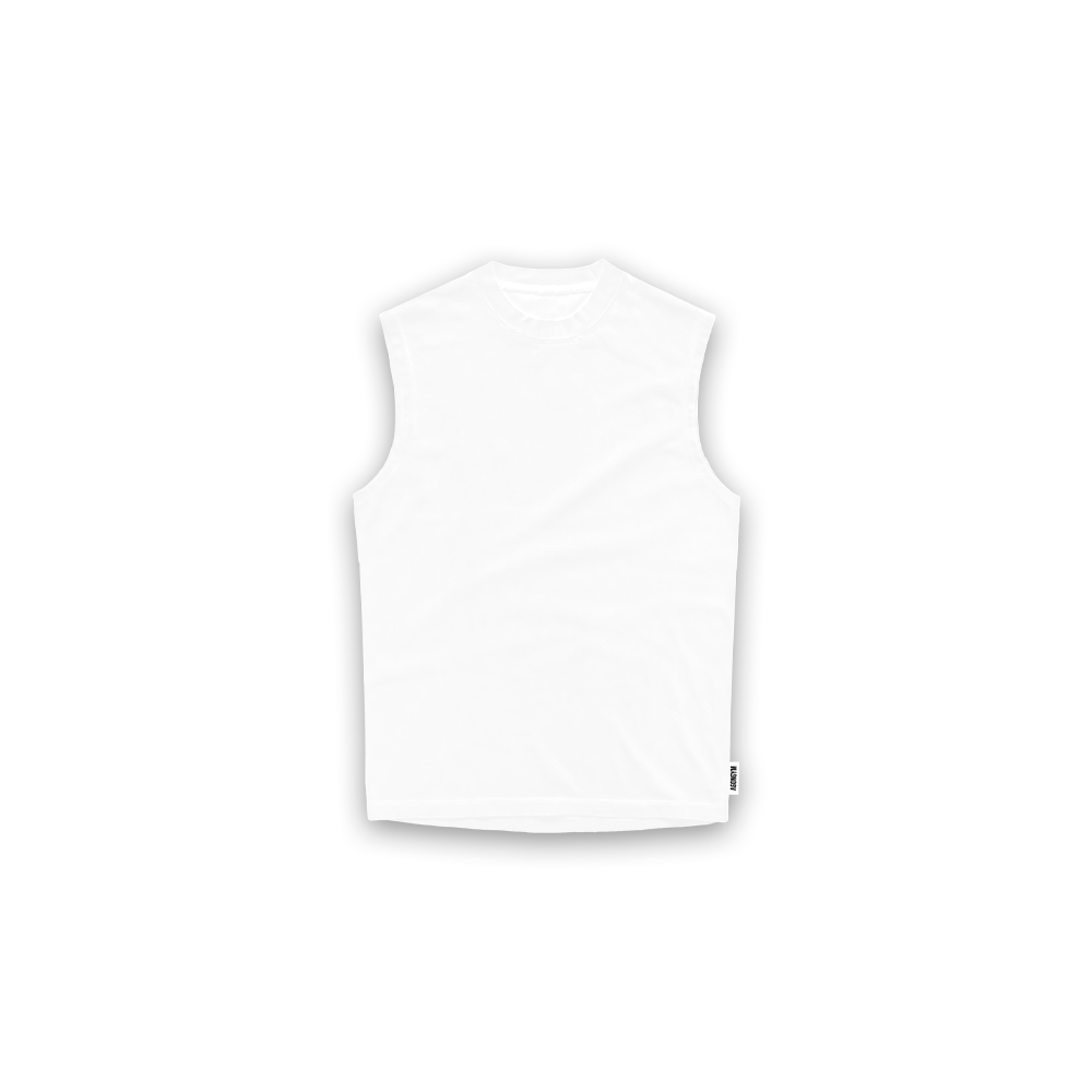 OVERSIZE SLEEVELESS - WHITE