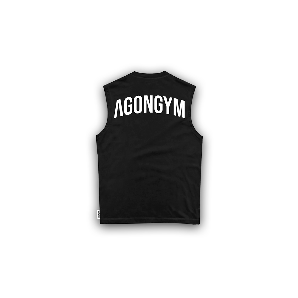 OVERSIZE SLEEVELESS - BLACK