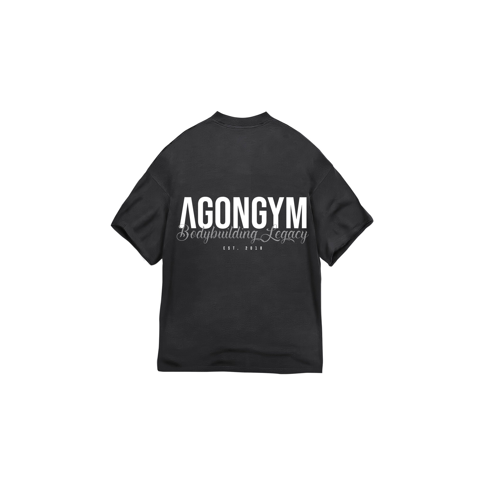 OVERSIZE BODYBUILDING LEGACY - WASHED DARK GREY
