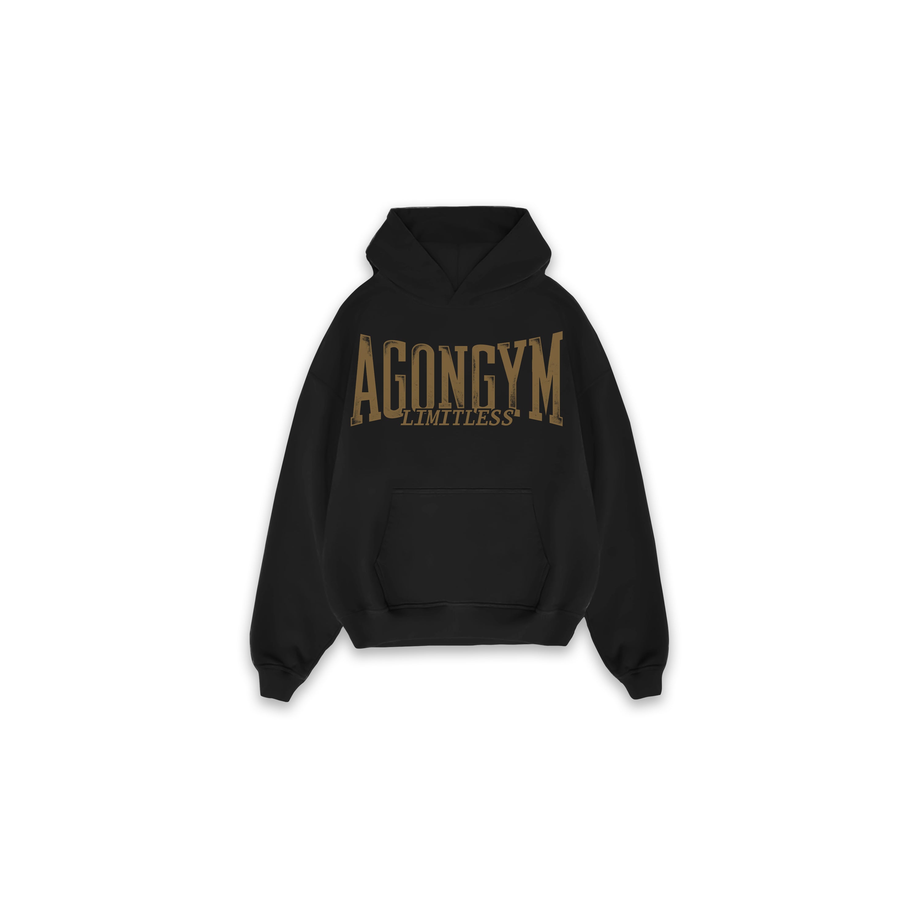 HOODIE LIMITLESS - BLACK/MUSTARD