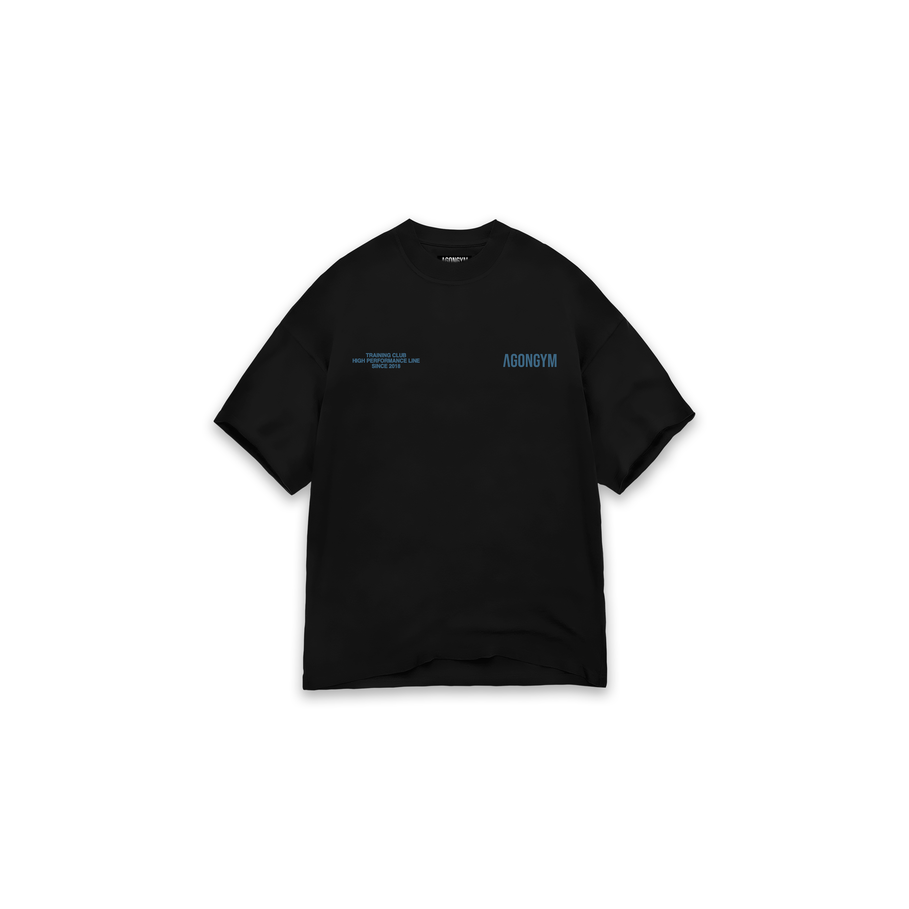 OVERSIZE TRAINING CLUB - BLACK/PETROL BLUE