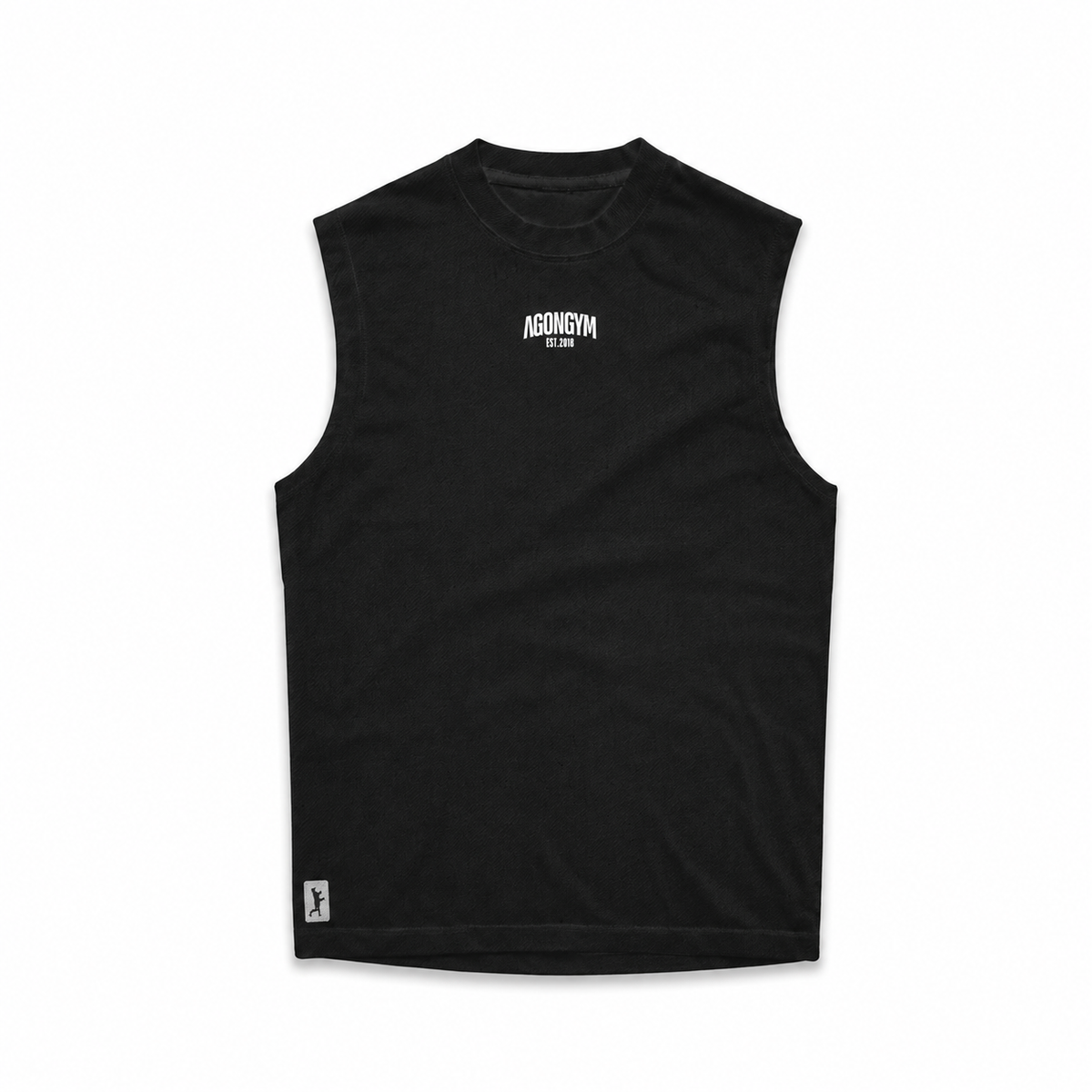 BLUSA CLÁSSICA SEM MANGAS OVERSIZED - PRETO LAVADO