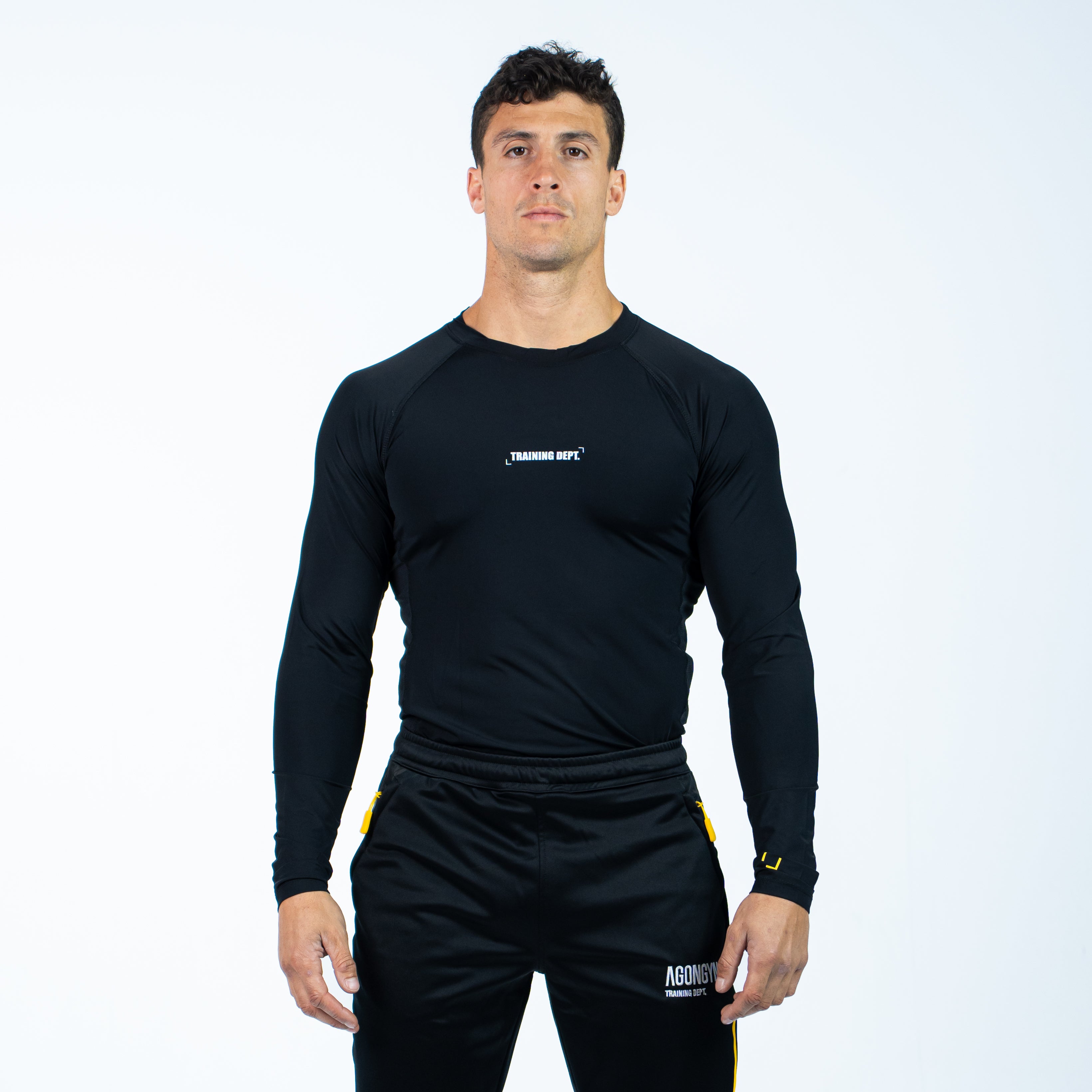 TRAINING DEPARTMENT LONG TECH T-SHIRT - BLACK