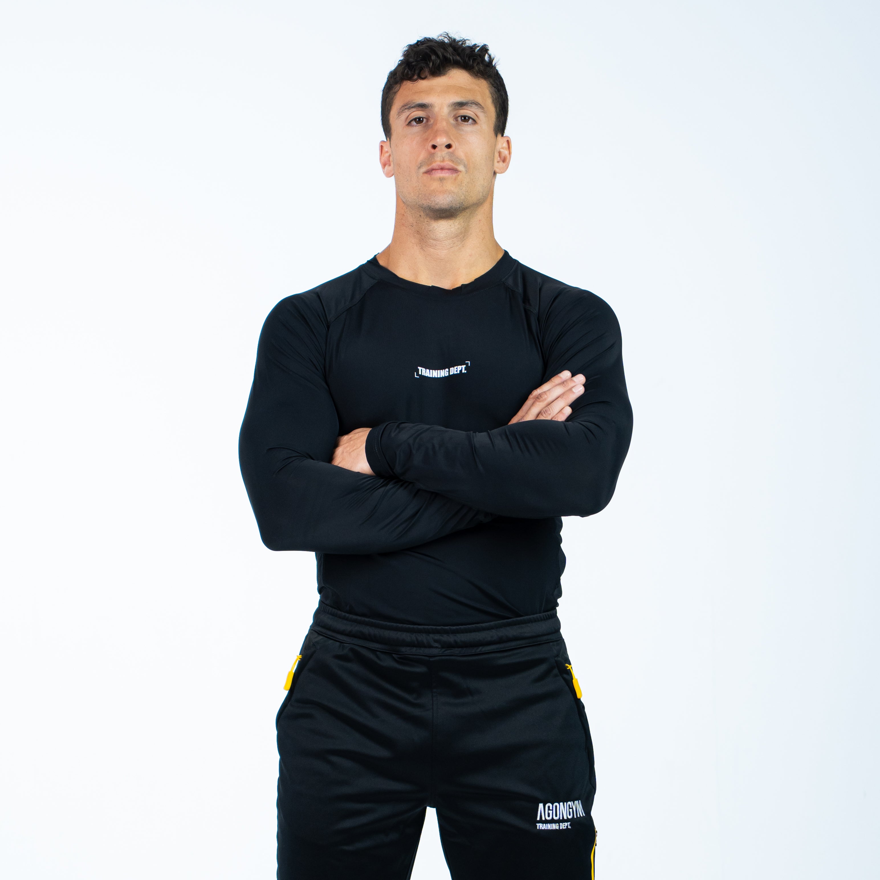 TRAINING DEPARTMENT LONG TECH T-SHIRT - BLACK