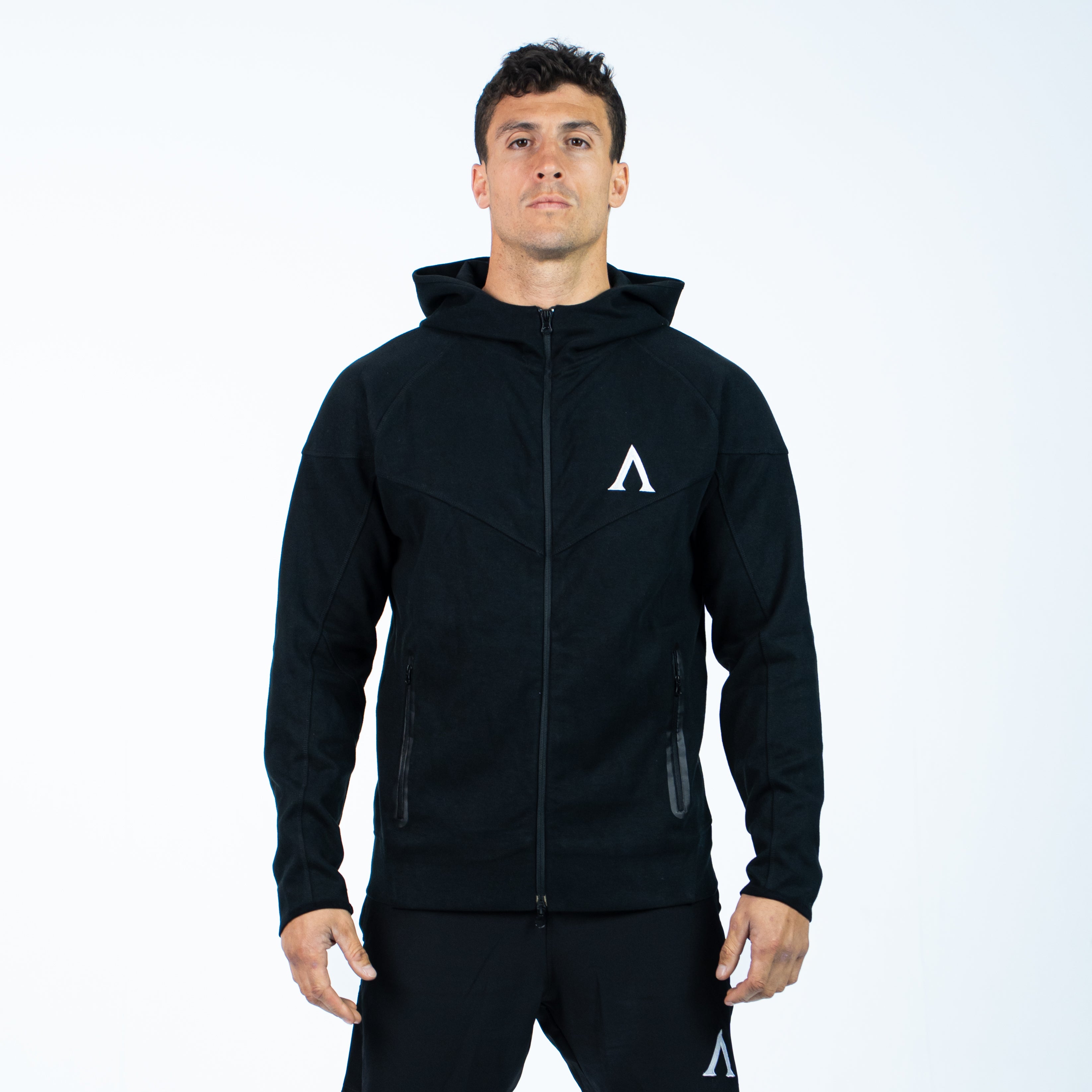 PERFORMANCE ZIP HOODIE - BLACK