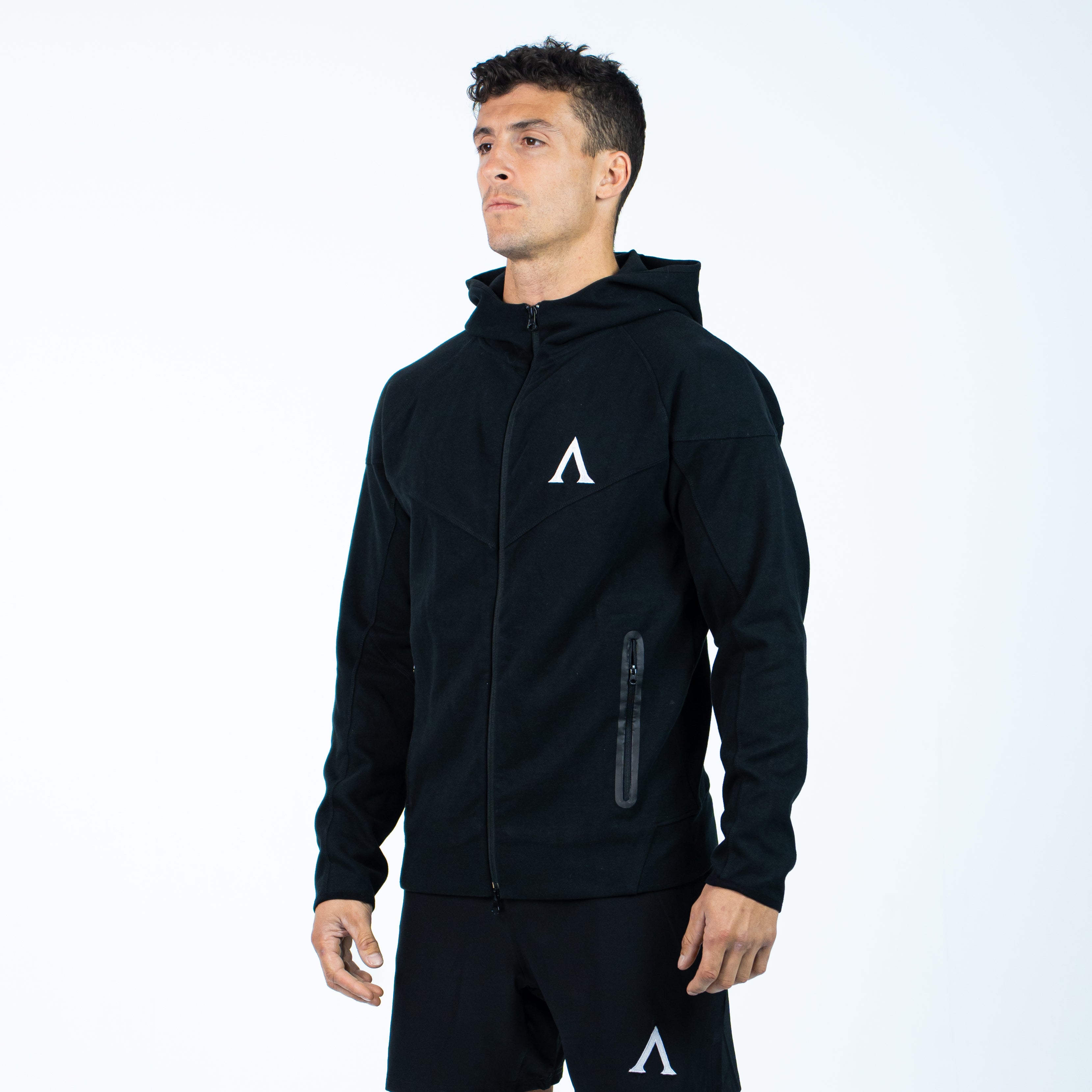 PERFORMANCE ZIP HOODIE - BLACK
