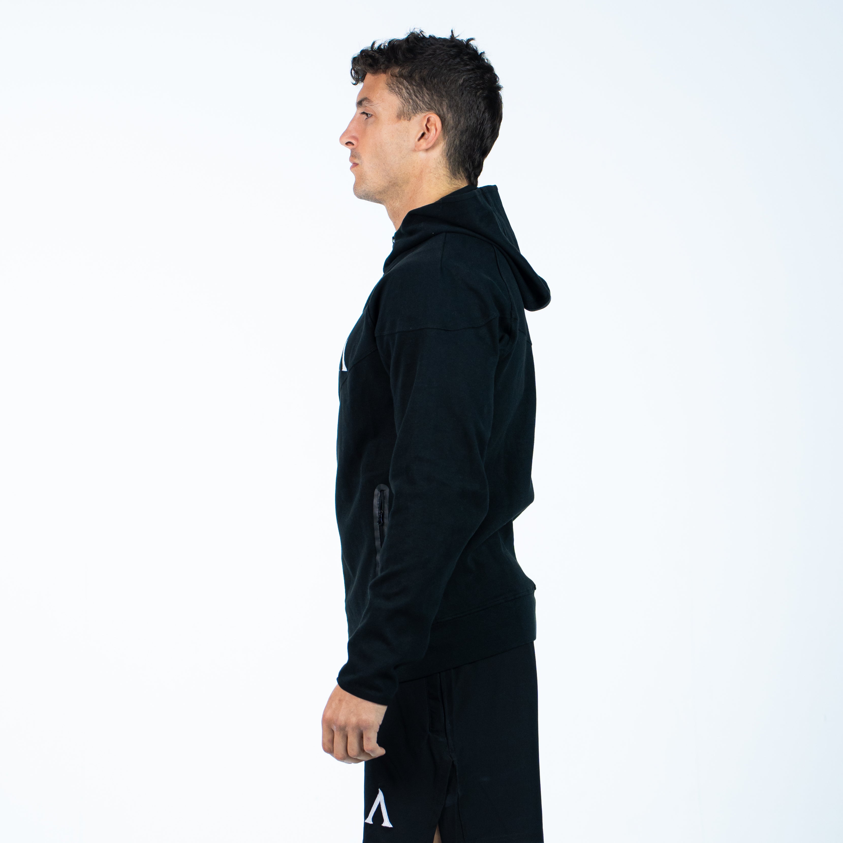 PERFORMANCE ZIP HOODIE - BLACK