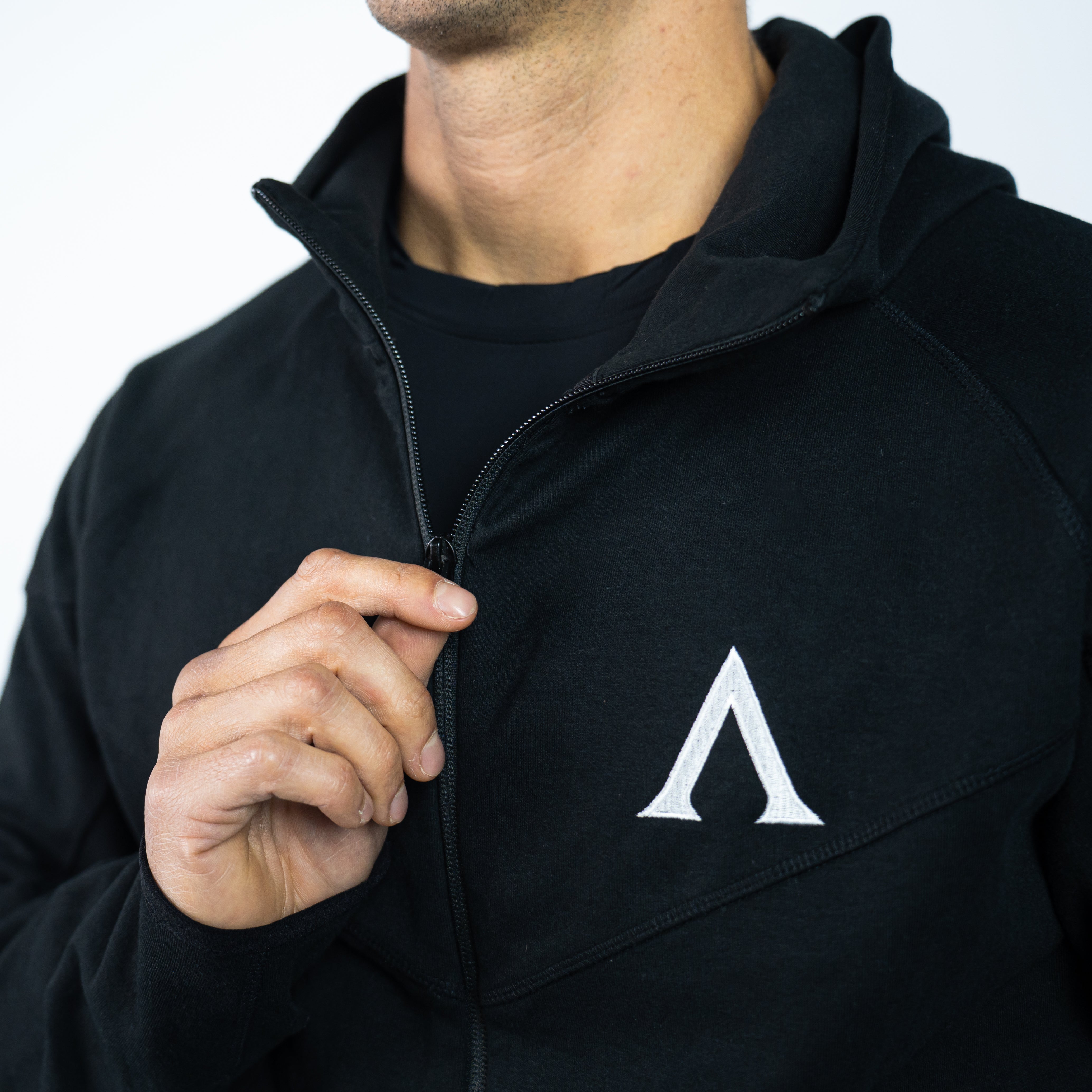 PERFORMANCE ZIP HOODIE - BLACK