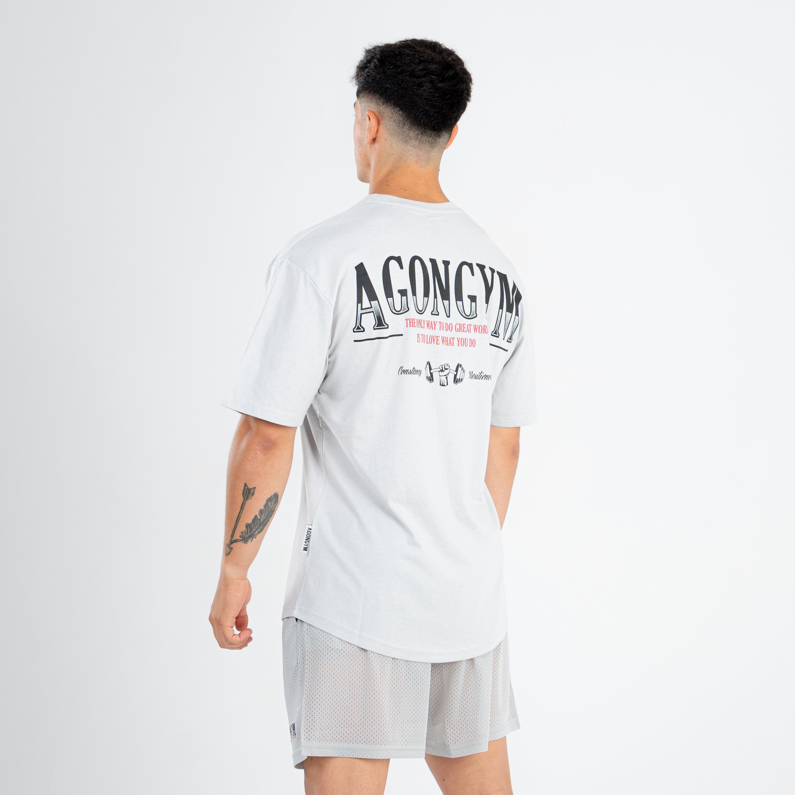 RETROWORKOUT OVERSIZE - LIGHT GRAY