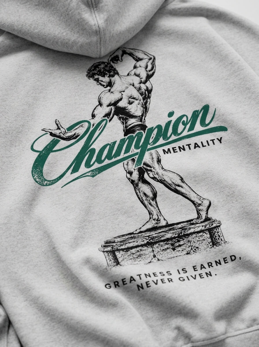 HOODIE NEVER GIVEN - GREY