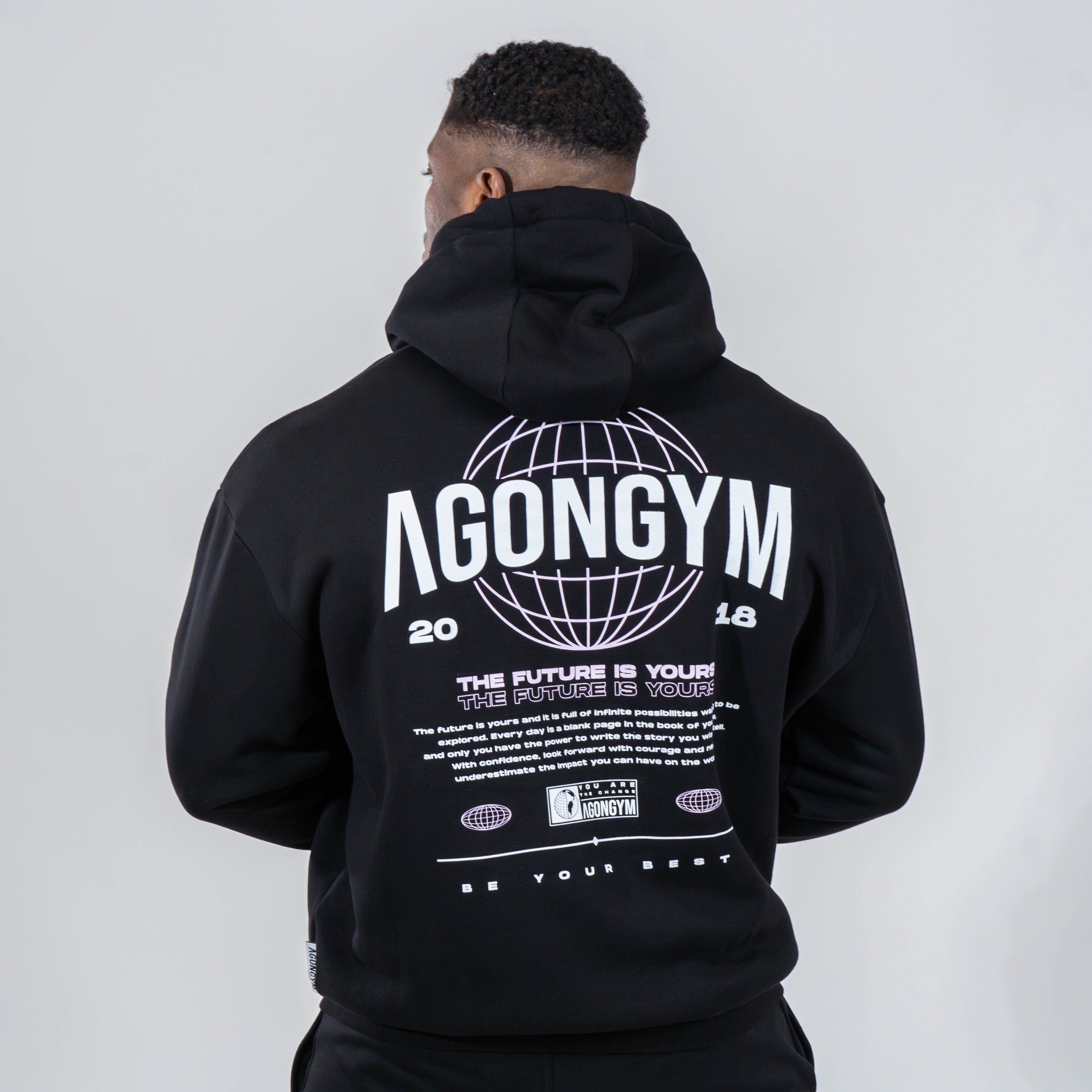 FUTURE HOODIE - BLACK - AGONGYM