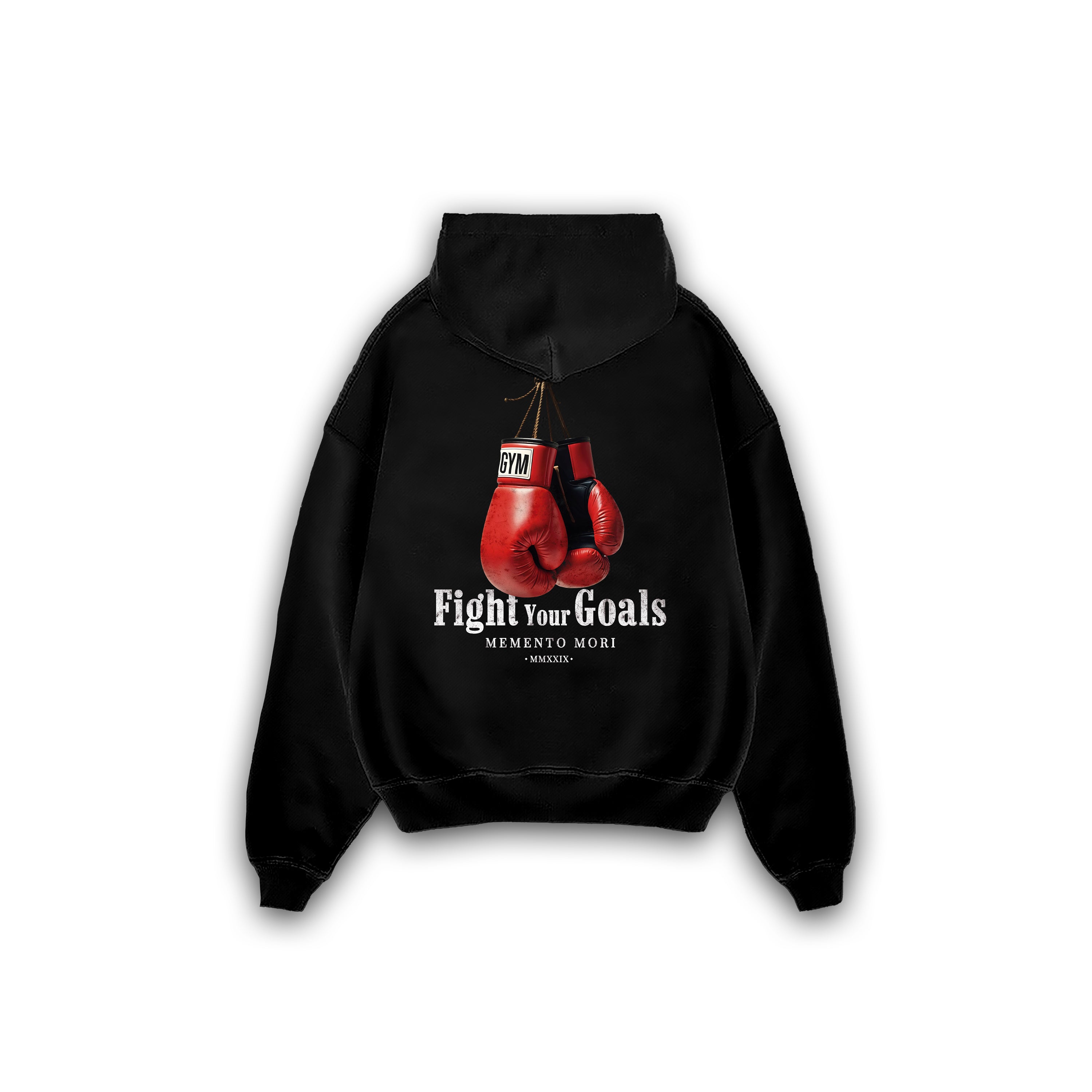 HOODIE FIGHT YOUR GOALS - BLACK