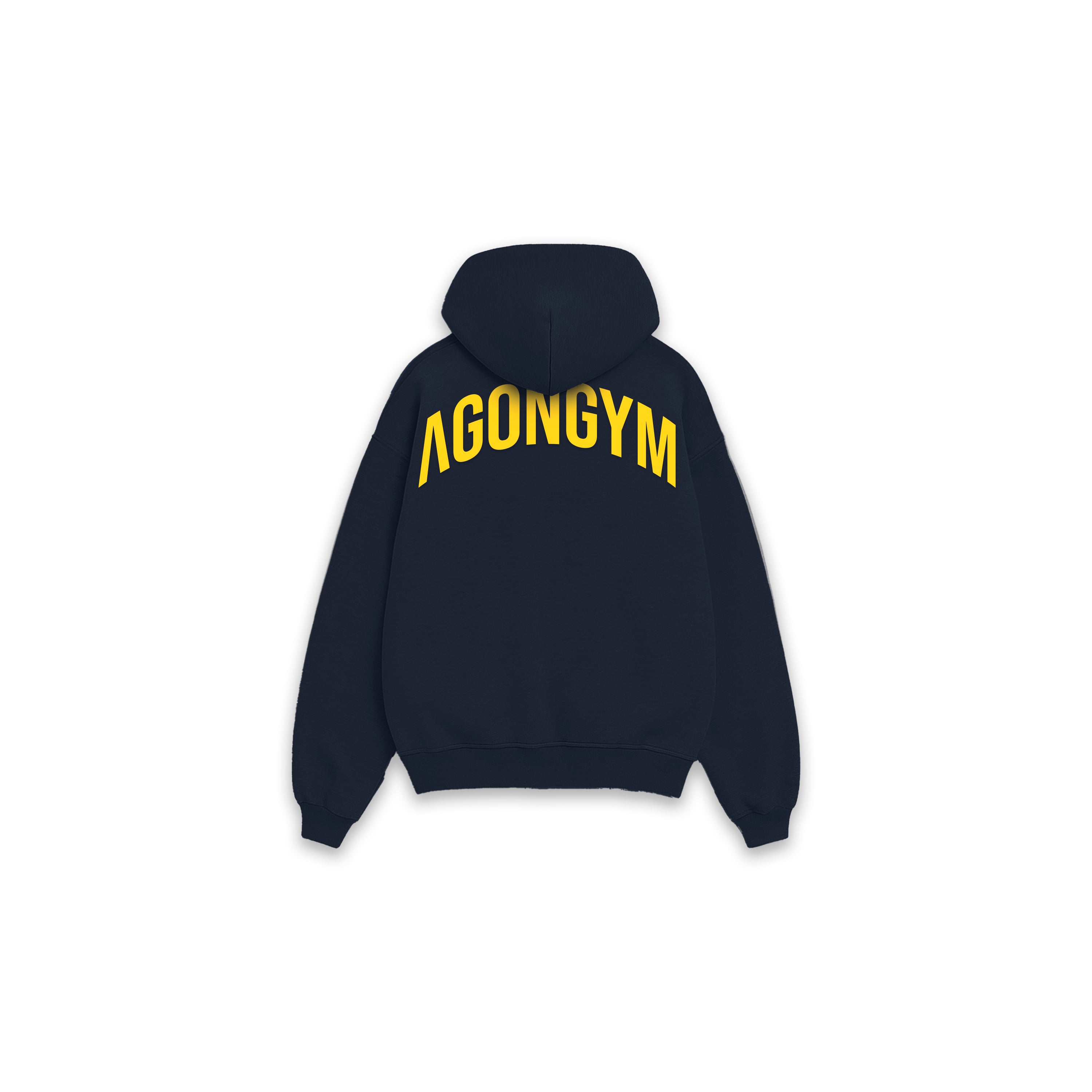 ZIP HOODIE LIFTING CLUB - NAVY/ GOLDEN YELLOW