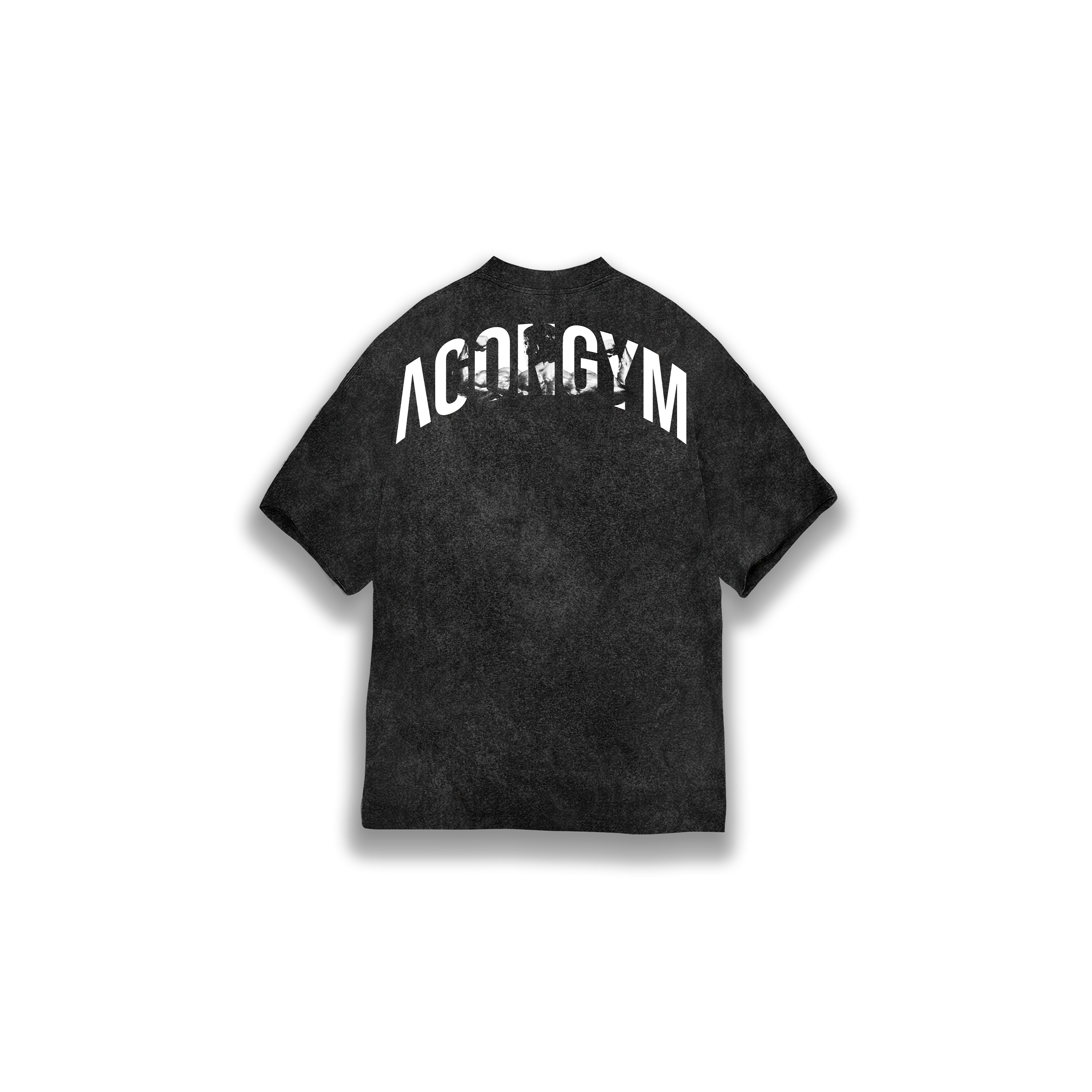 OVERSIZE BODYBUILDING SERIES - ACID WASHED DARK GREY