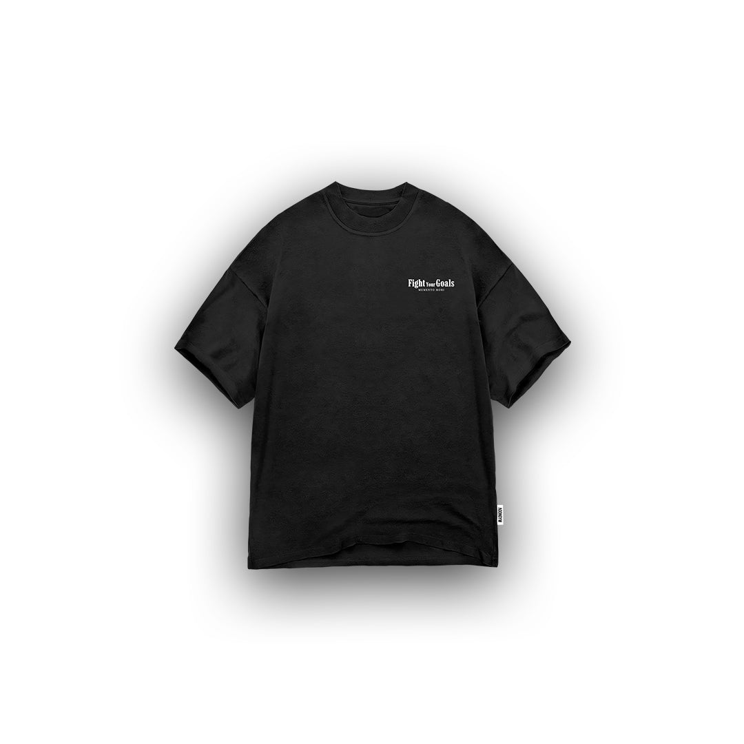 OVERSIZE FIGHT YOUR GOALS - BLACK