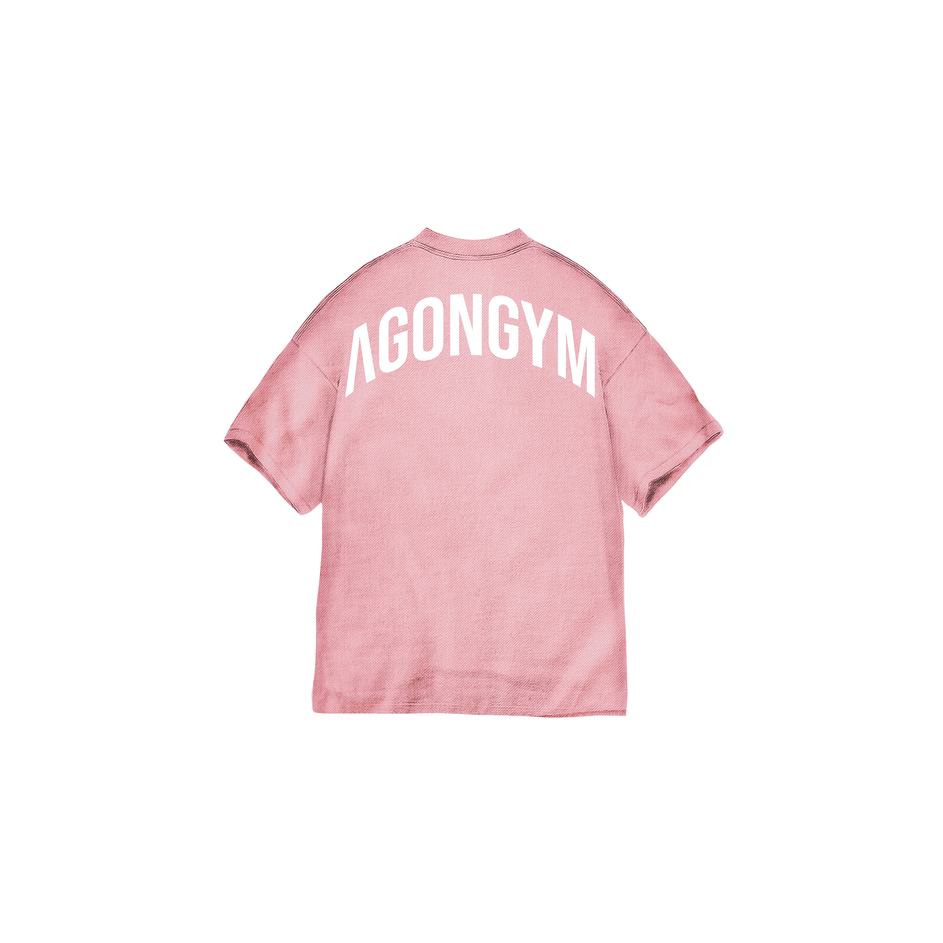 OVERSIZE LIFTING CLUB - WASHED PINK/WHITE