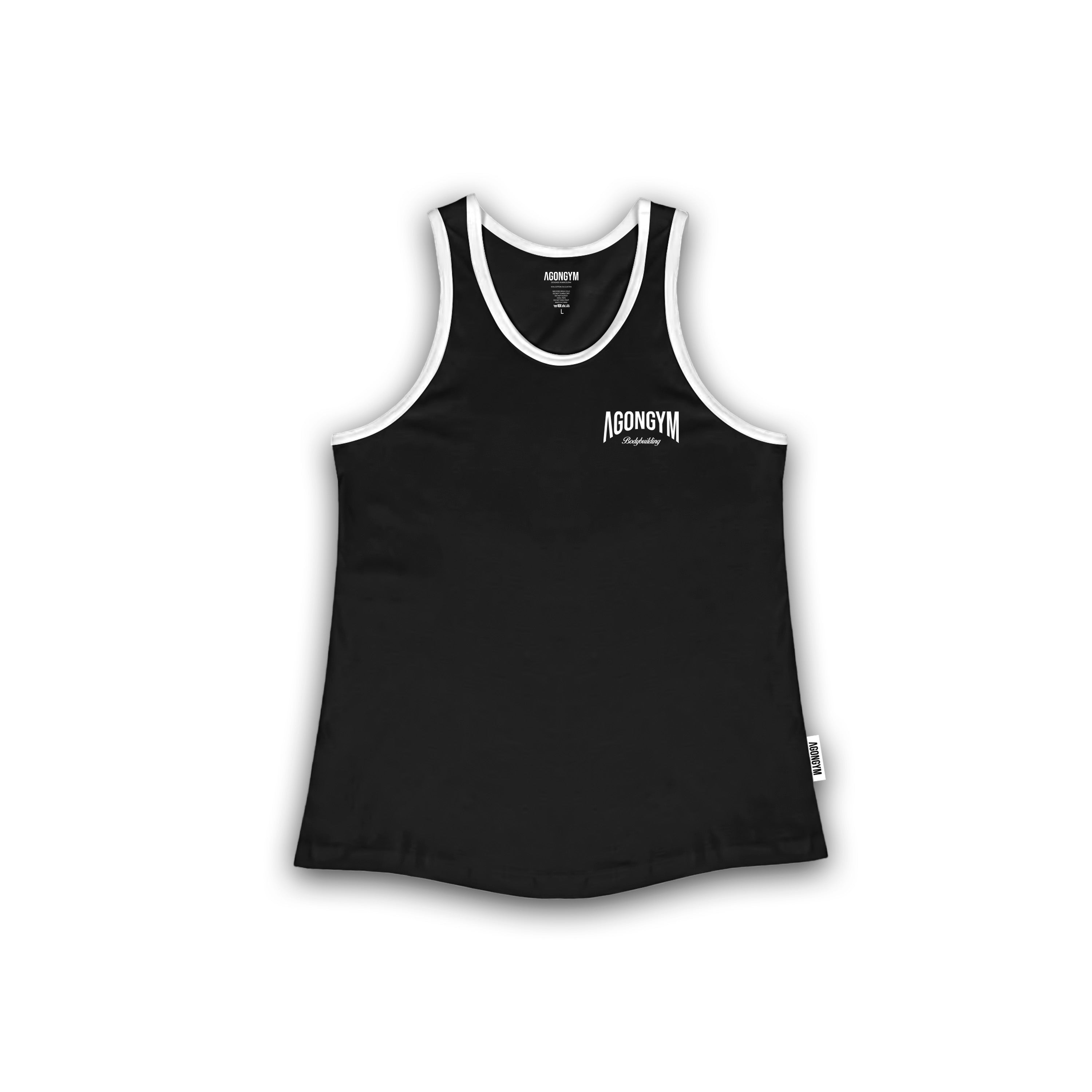 BODYBUILDING STRINGER BY JT - BLACK