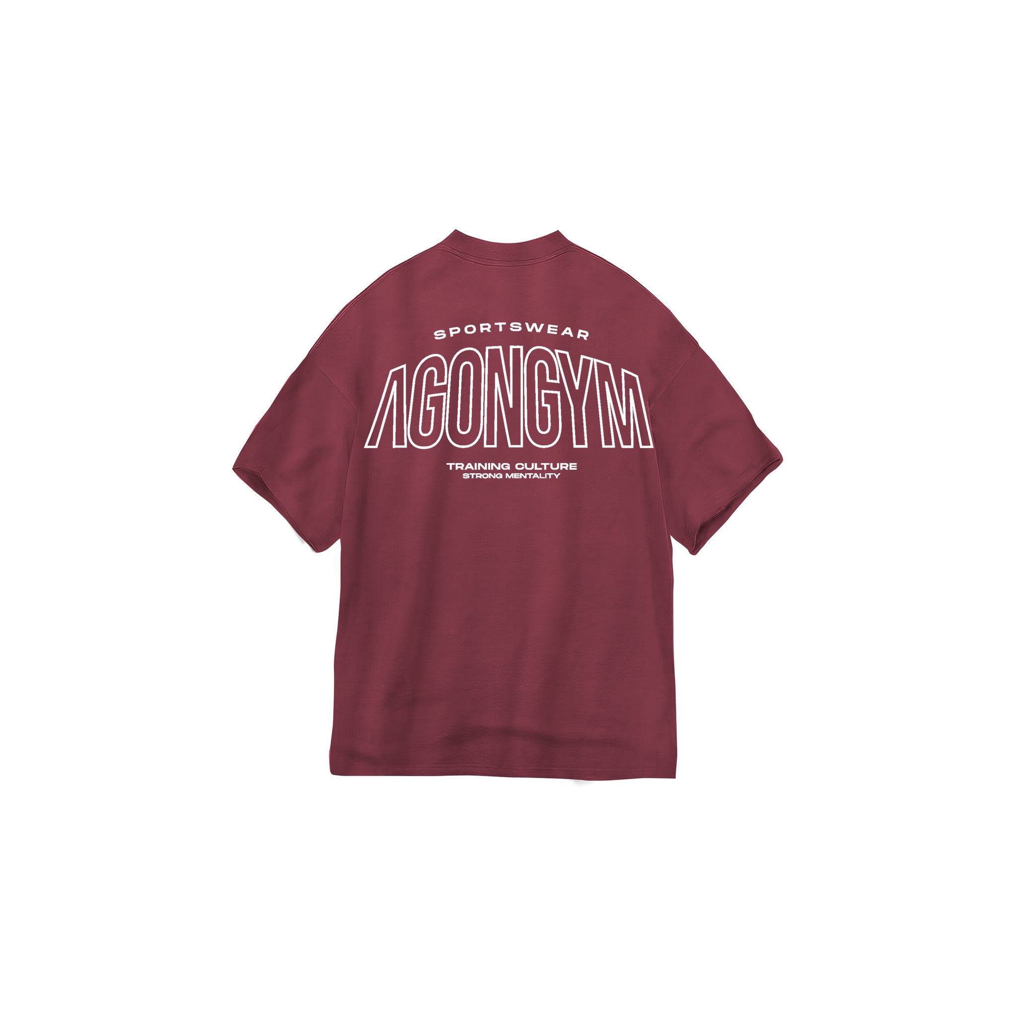 OVERSIZE TRAINING CULTURE - BURGUNDY
