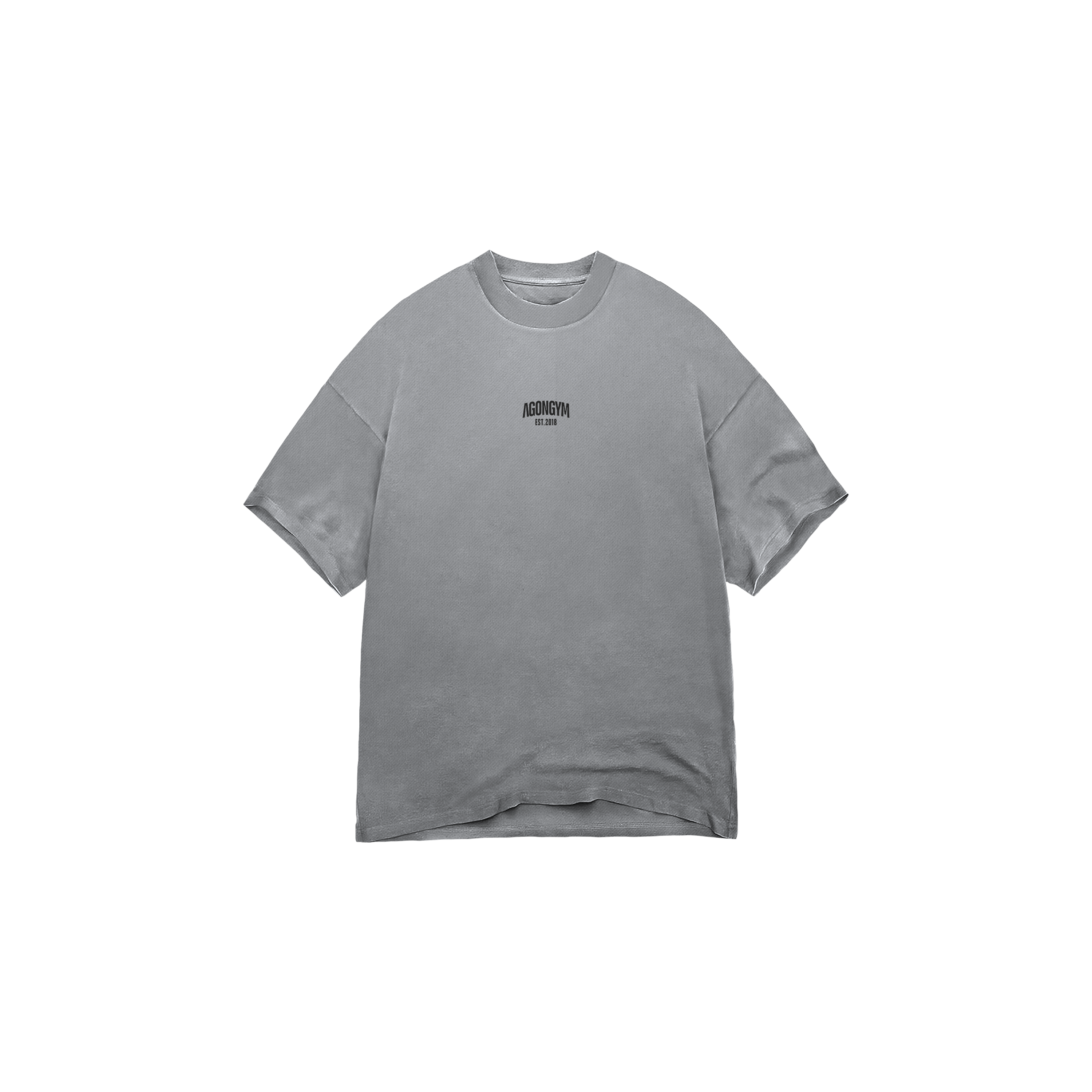Oversize Classic Line Washed Light Grey — Vista frontal