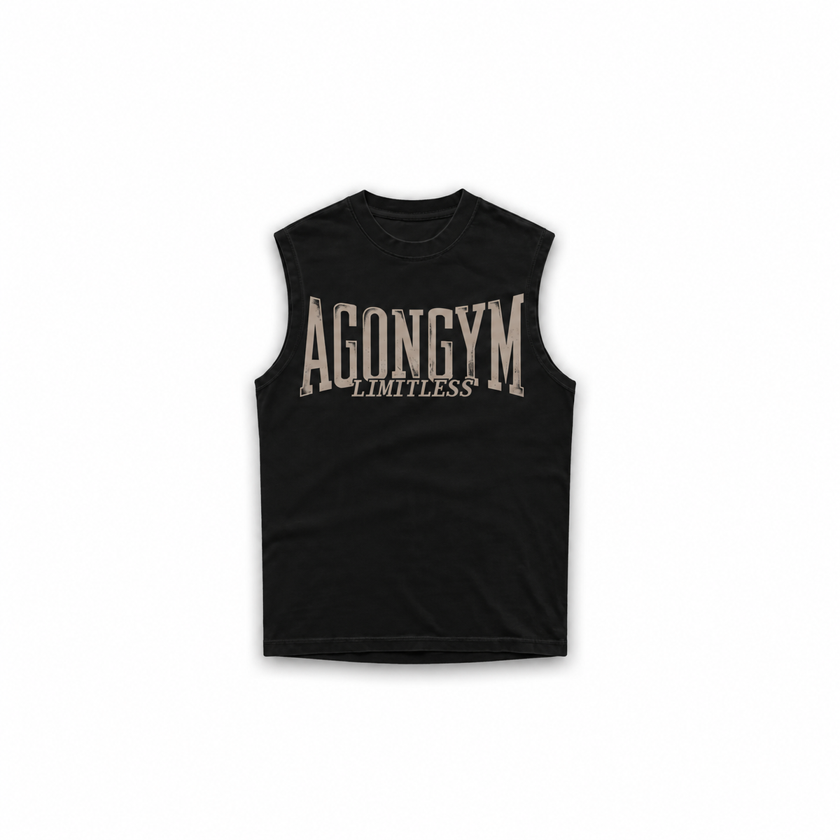 BLUSA SEM MANGAS OVERSIZE LIMITLESS - PRETO/BRANCO