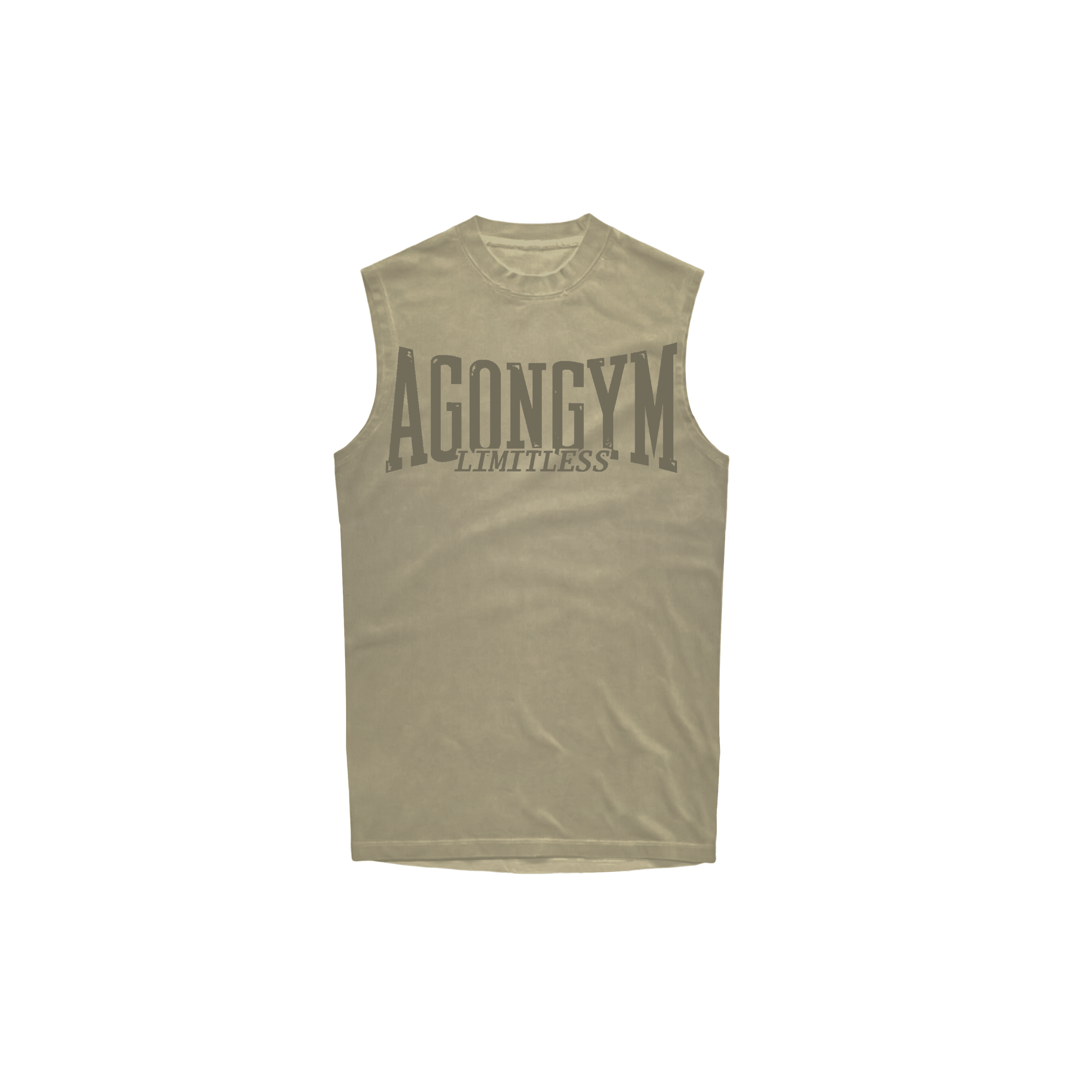 Sleeveless Limitless Washed Brown — Vista frontal