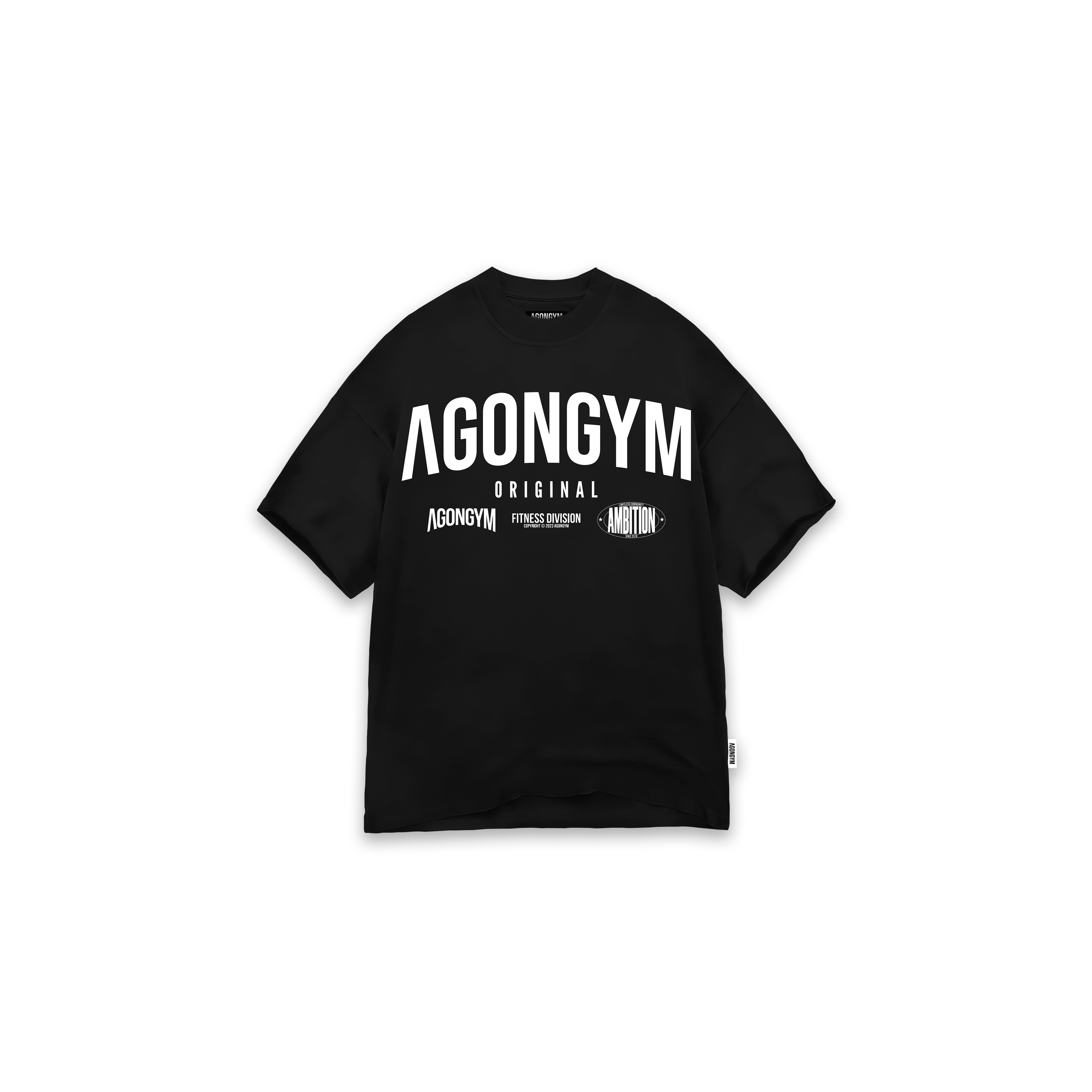 OVERSIZE ORIGINAL FITNESS DIVISION - BLACK