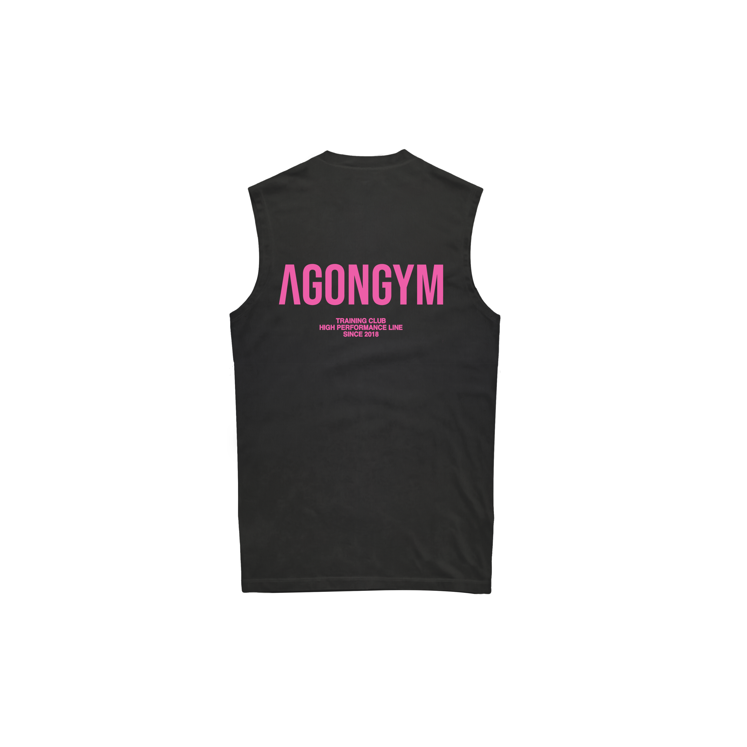 OVERSIZE SLEEVELESS TRAINING CLUB - BLACK