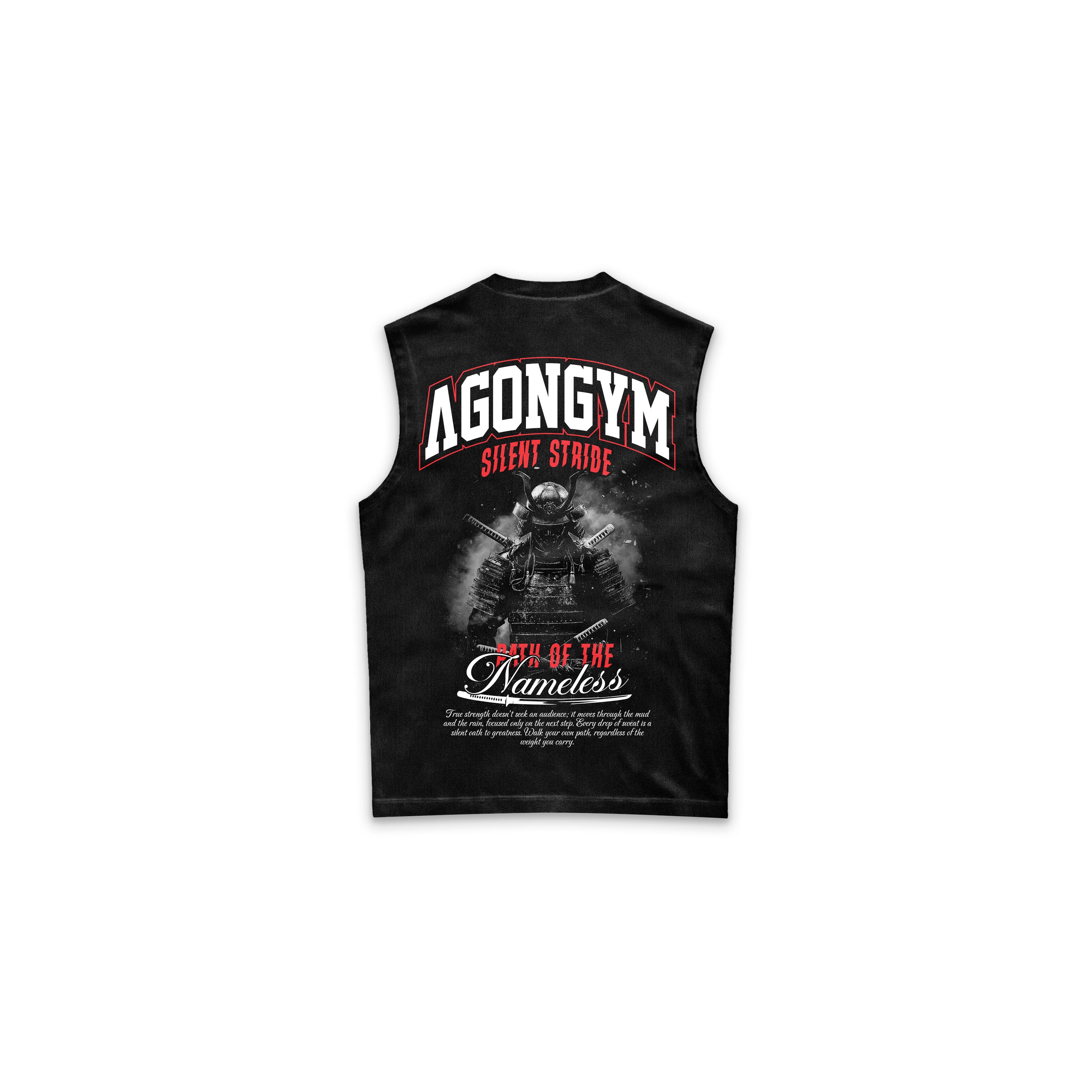 SILENT STRIDE SLEEVELESS - WASHED BLACK