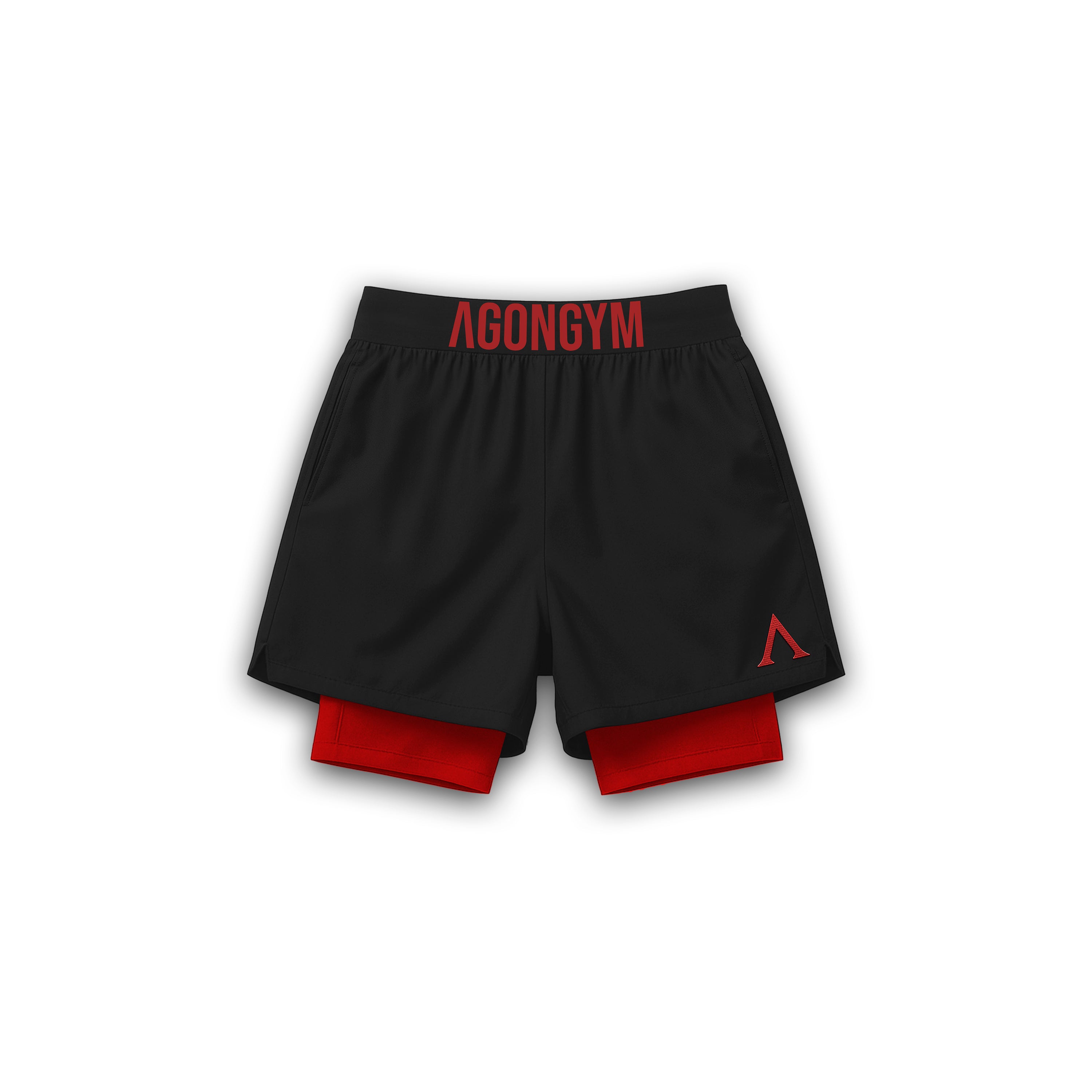 SHORT TECH DARK BATTLE - BLACK/RED