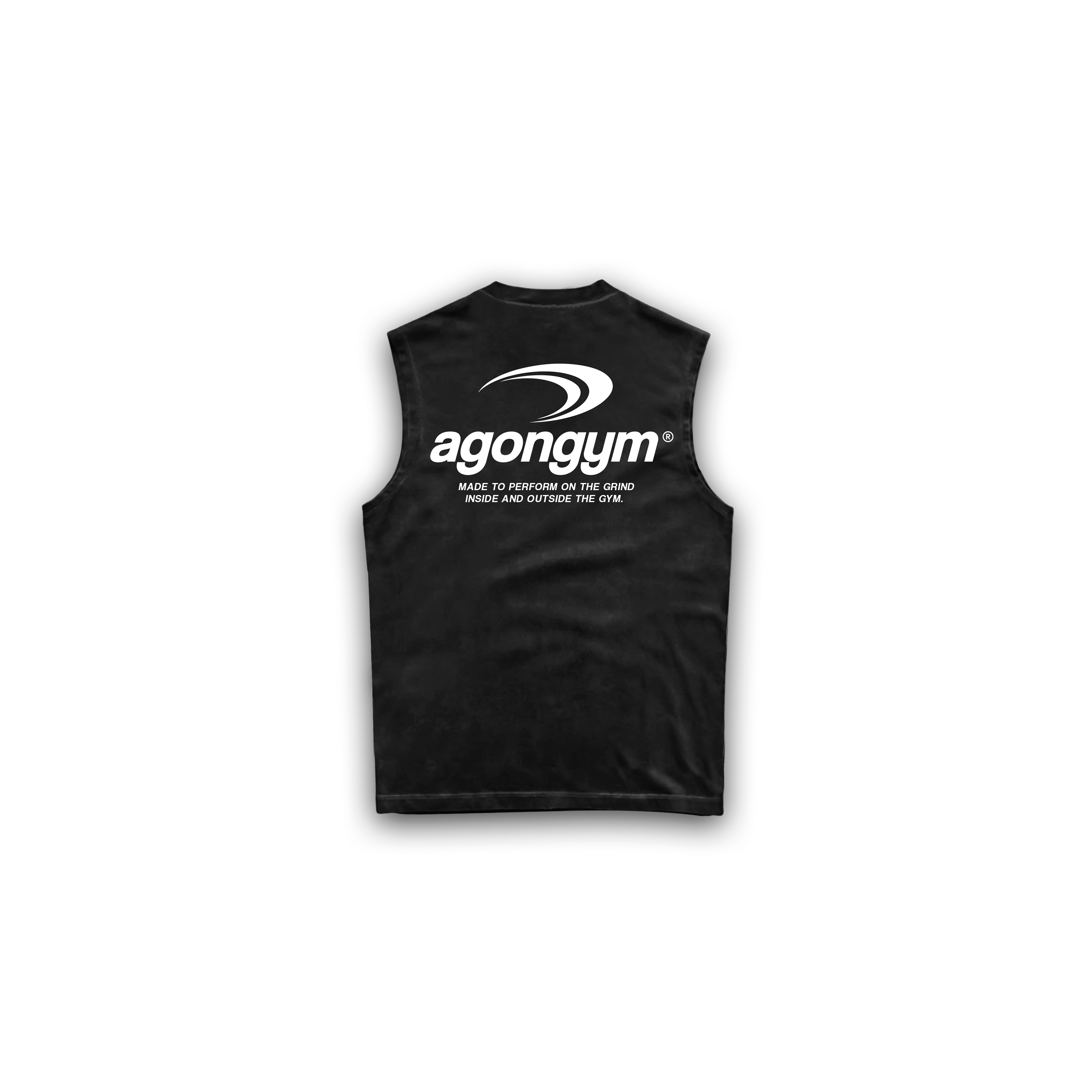 OVERSIZE SLEEVELESS ORIGINAL ROOTS - BLACK