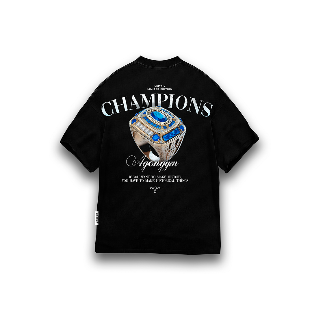 OVERSIZE CHAMPION - BLACK