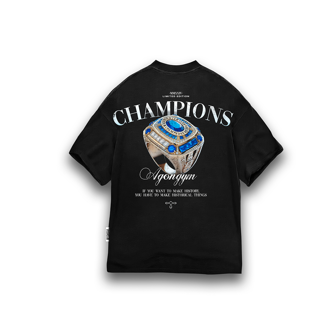 OVERSIZE CHAMPION - BLACK WASHED