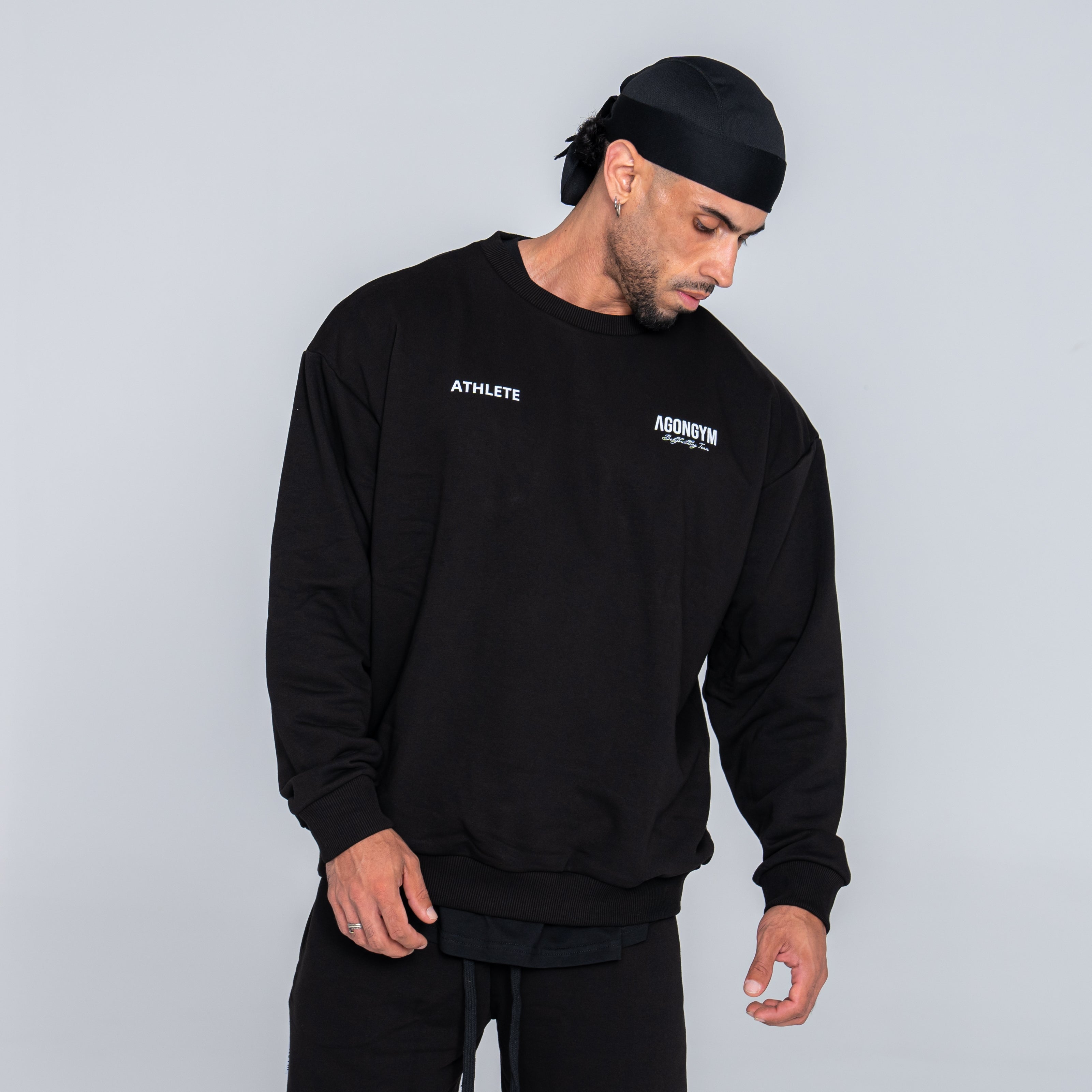 BODYBUILDING TEAM PULLOVER - BLACK