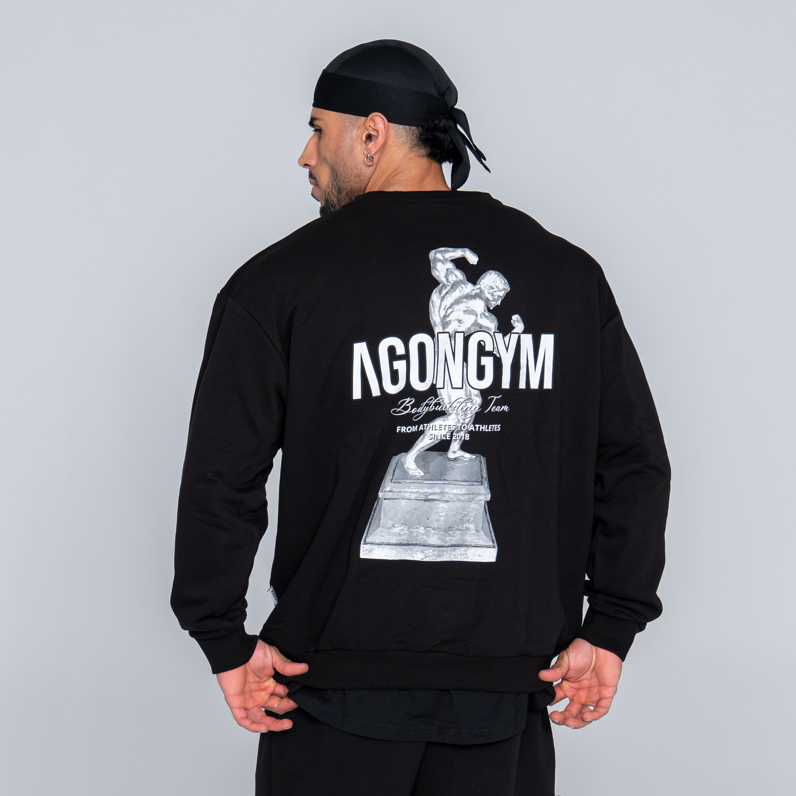 BODYBUILDING TEAM PULLOVER - BLACK