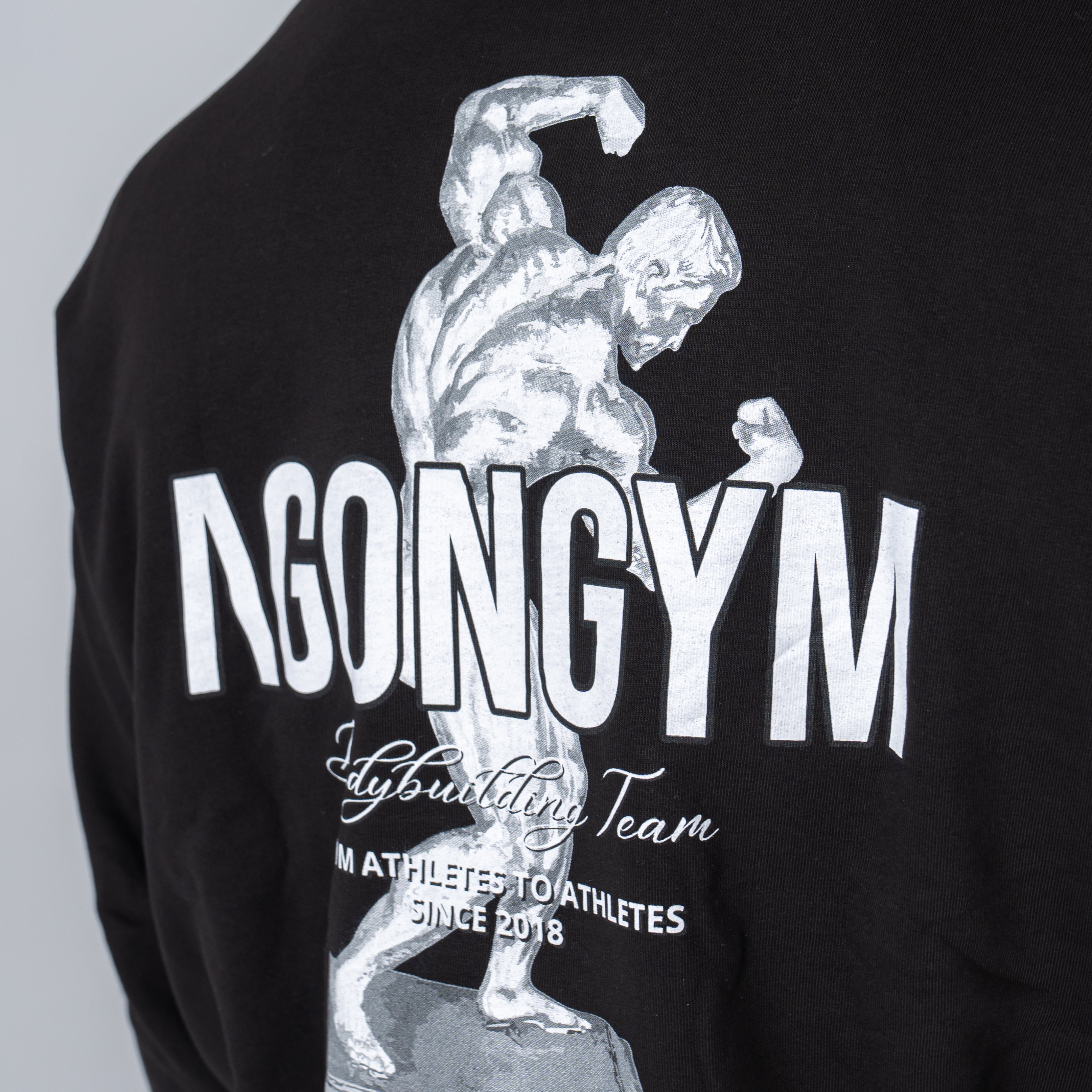 BODYBUILDING TEAM PULLOVER - BLACK