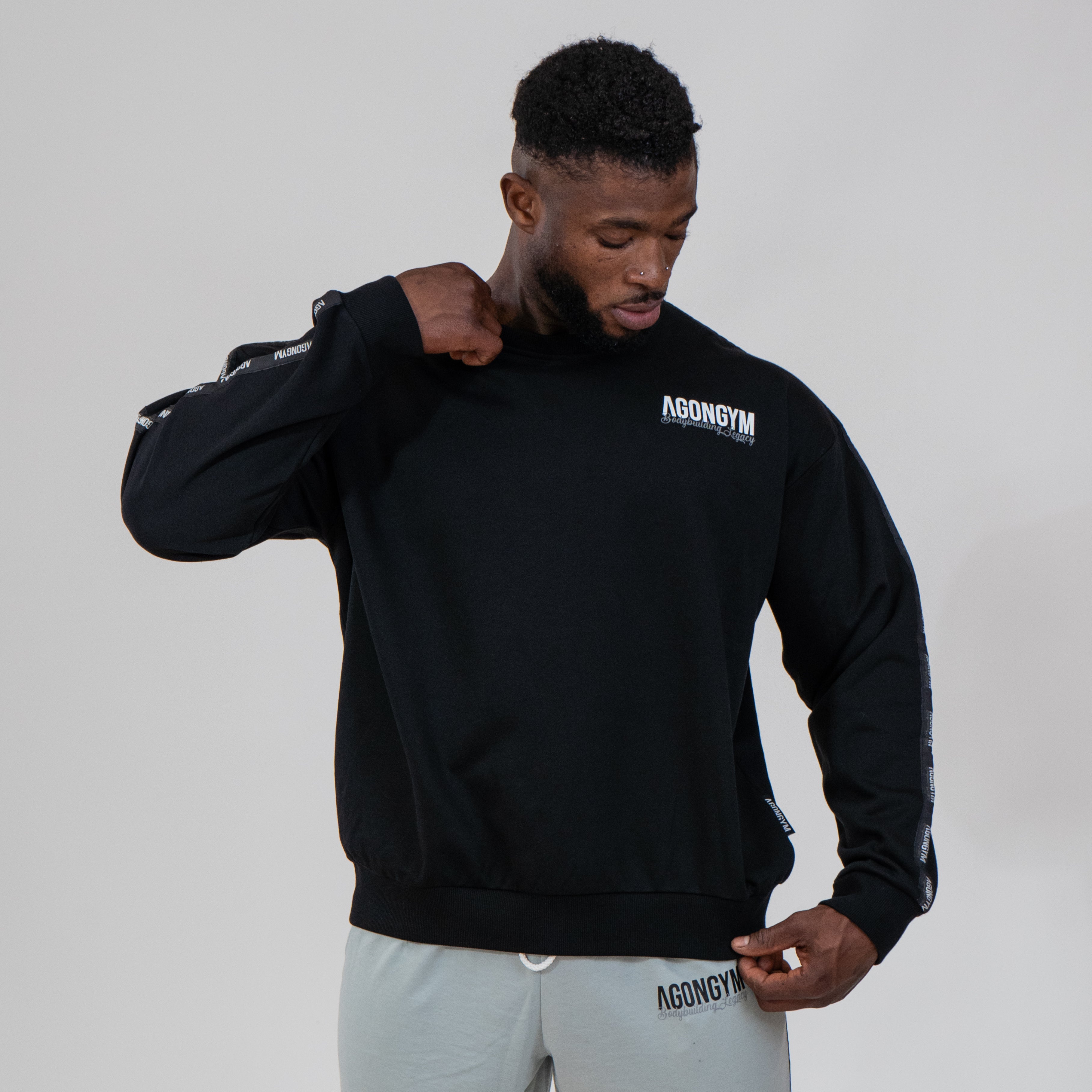 PULLOVER BODYBUILDING LEGACY - BLACK