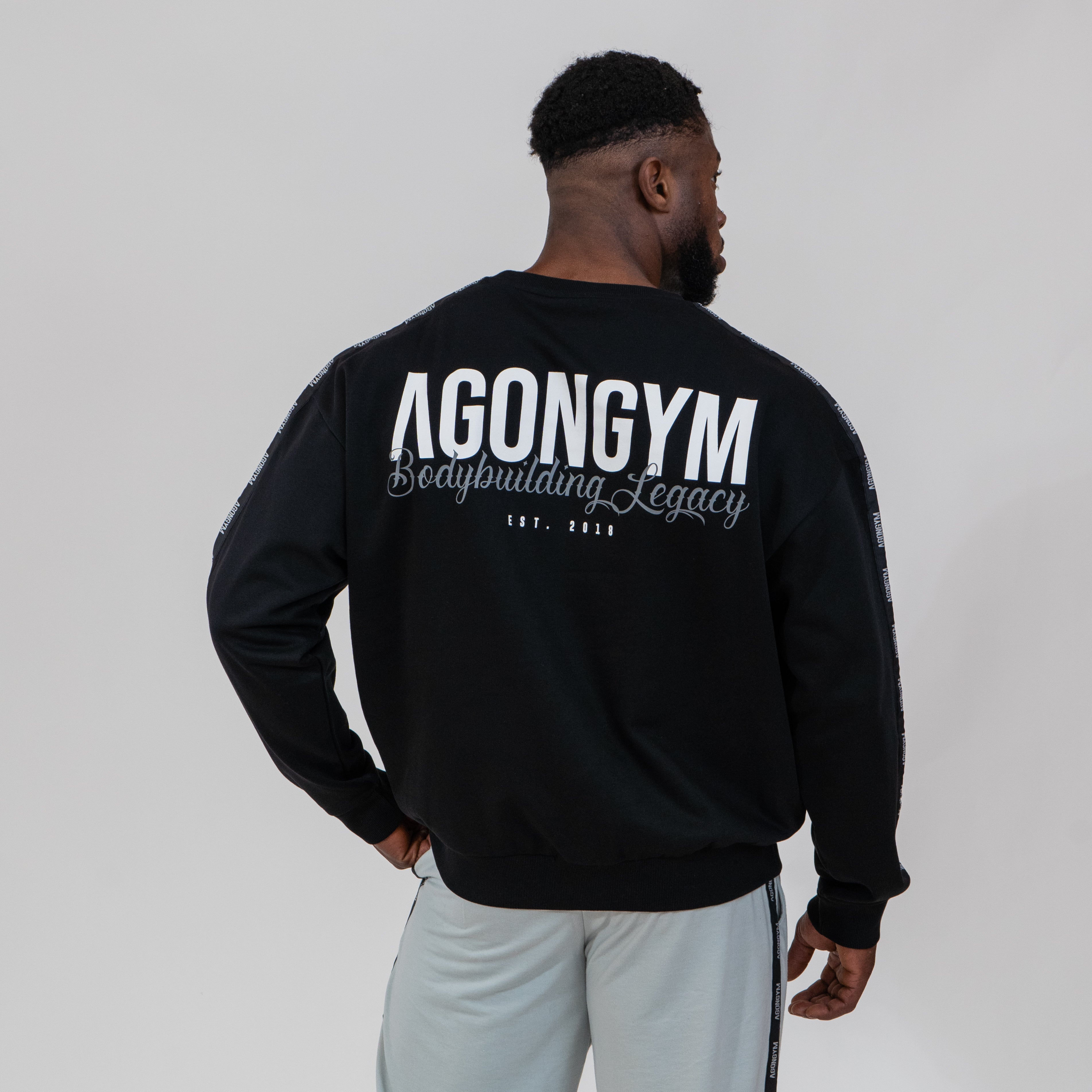 PULLOVER BODYBUILDING LEGACY - BLACK