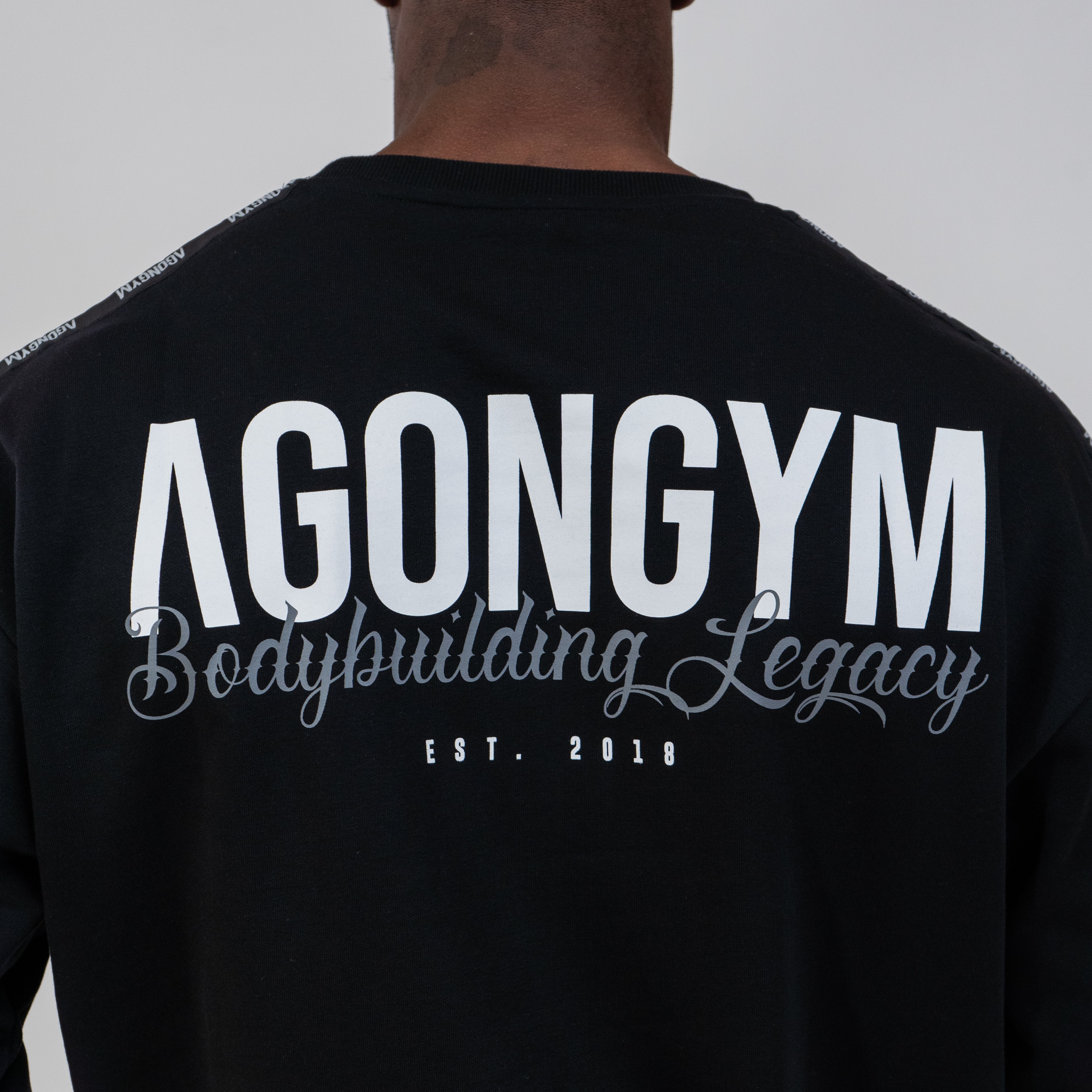 PULLOVER BODYBUILDING LEGACY - BLACK