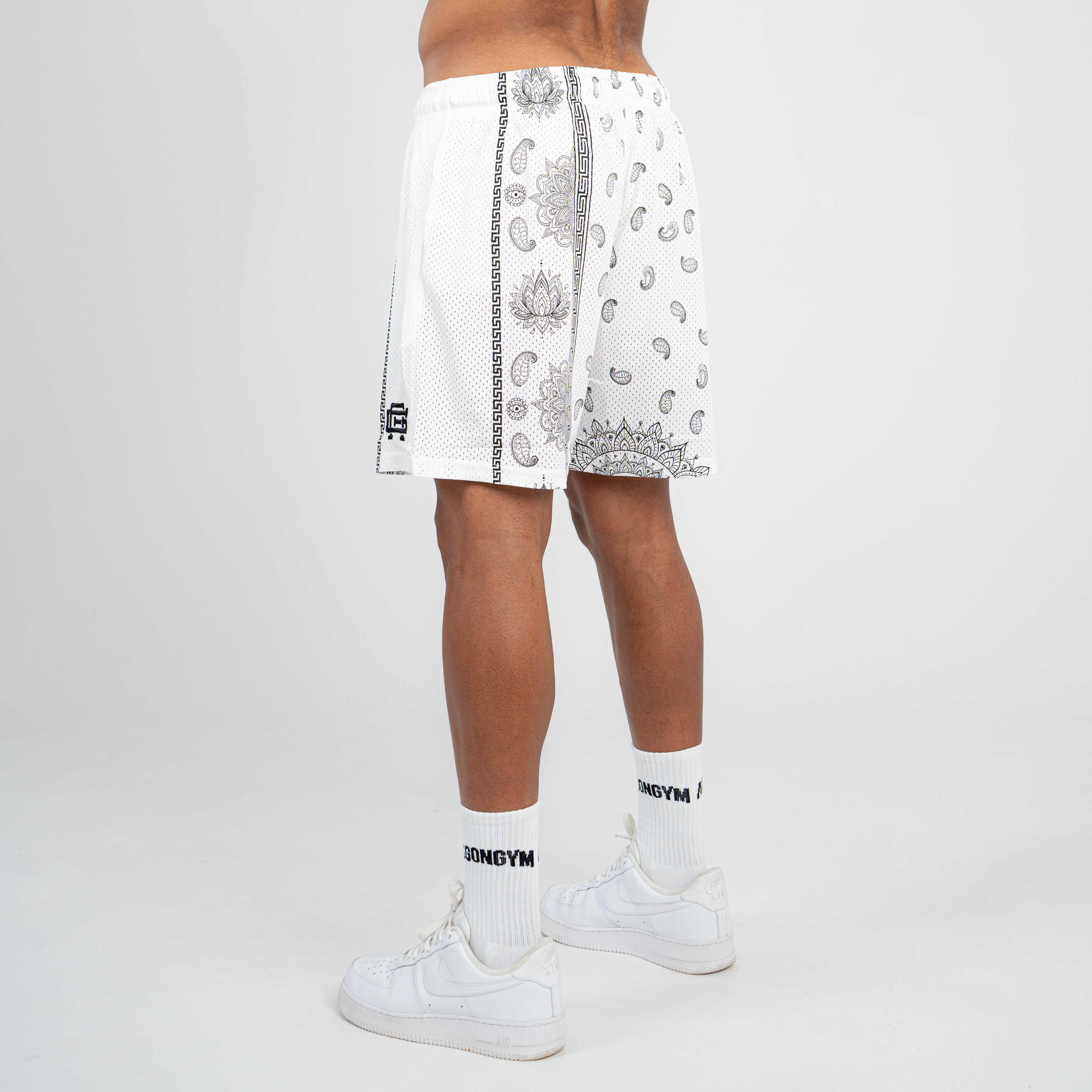 MADNESS MANDALA SHORT - WHITE