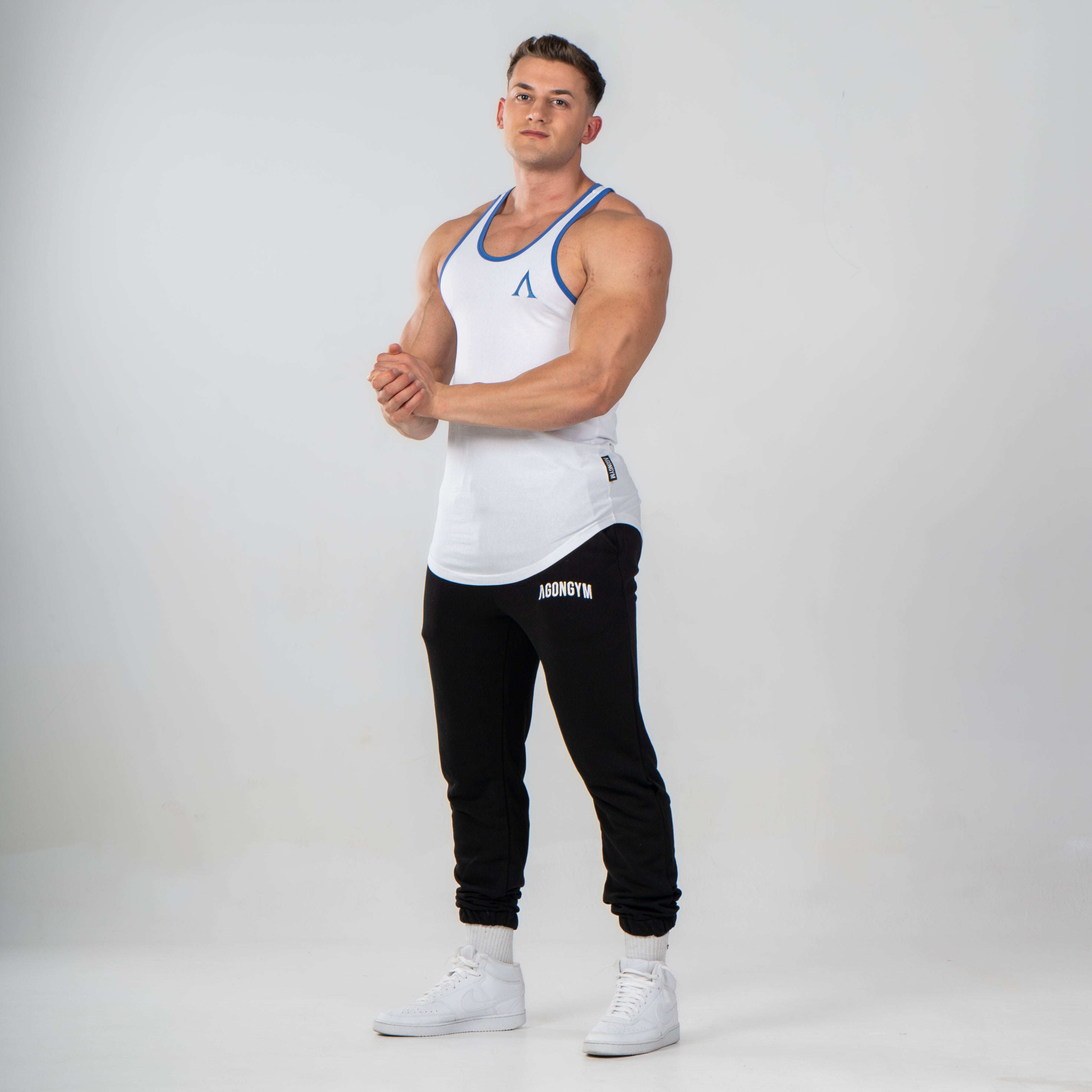 AESTHETIC STRINGER - WHITE/NAVY