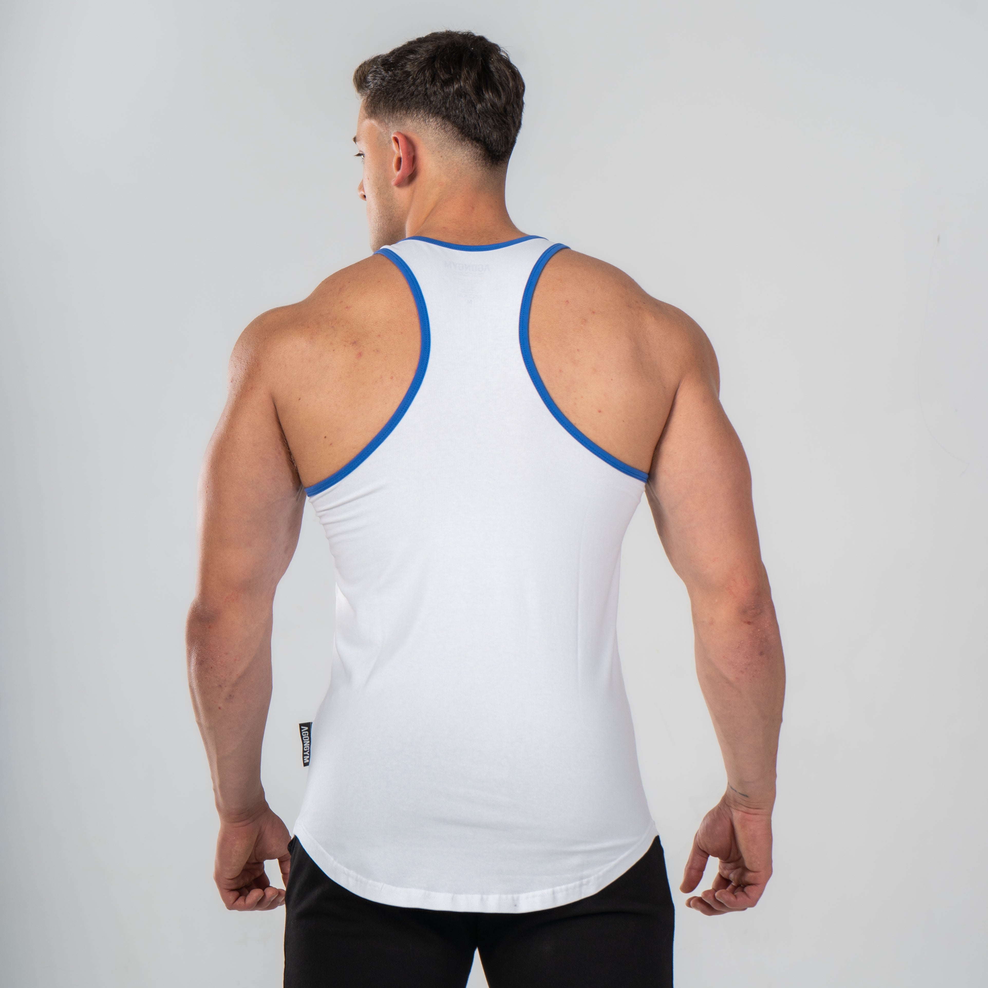 AESTHETIC STRINGER - WHITE/NAVY