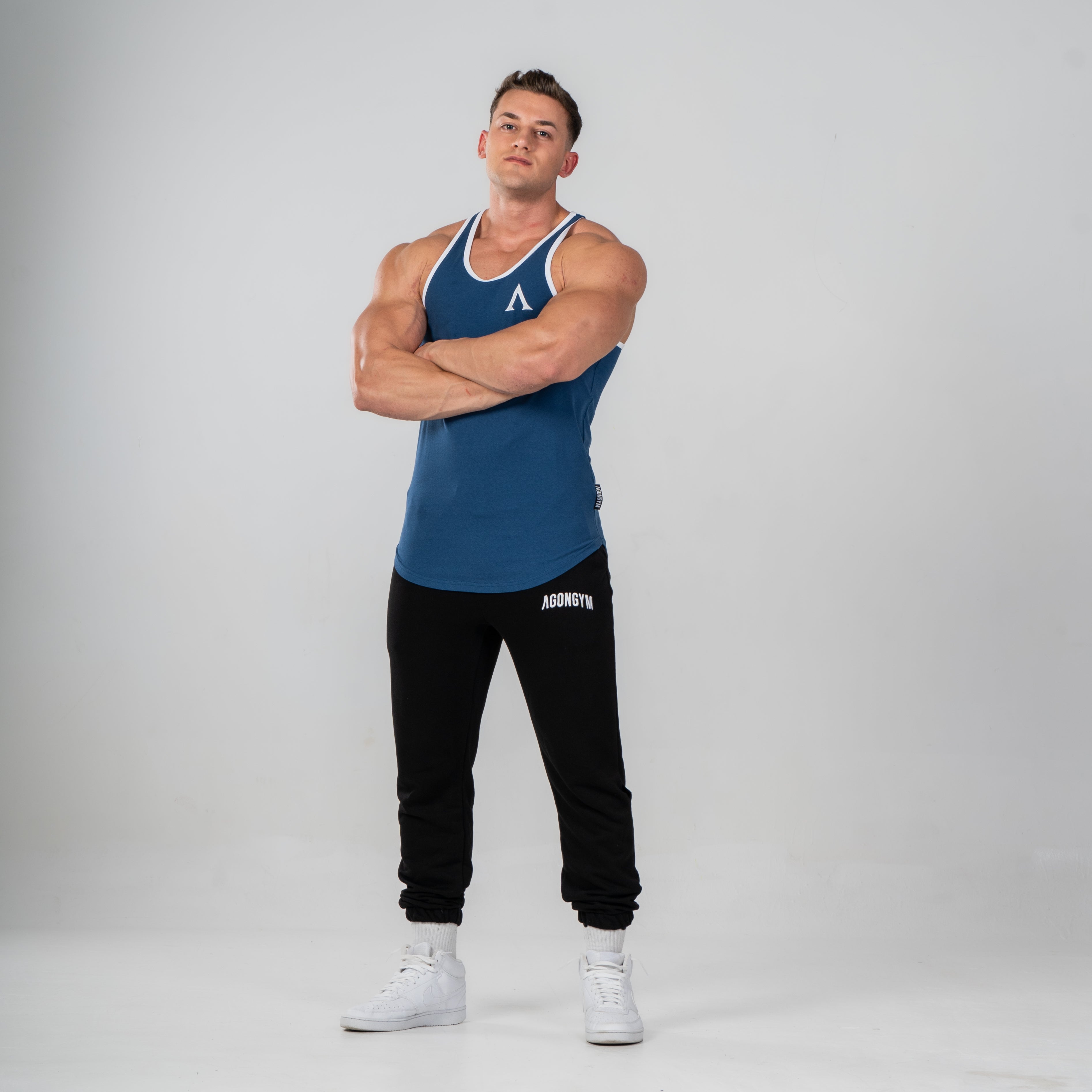 AESTHETIC STRINGER - NAVY/WHITE