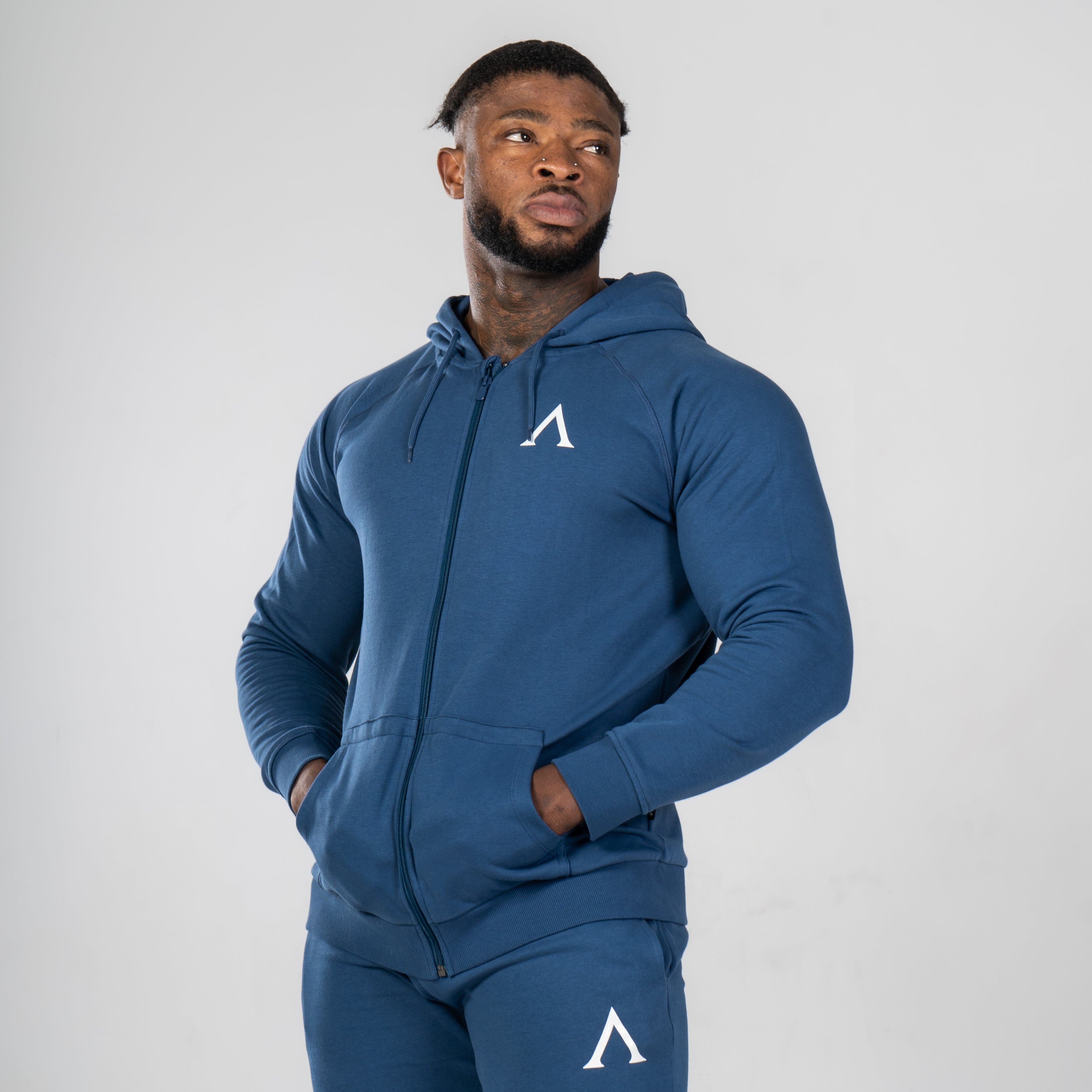 PULSE ZIP HOODIE - NAVY